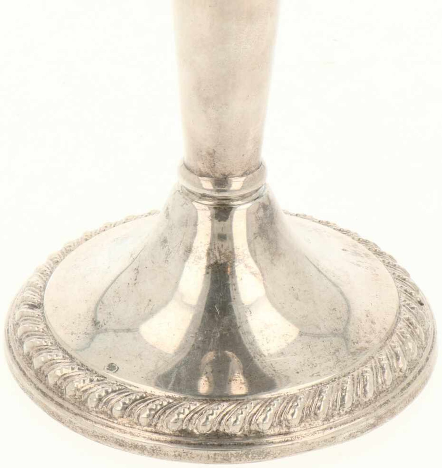 kandelaar zilver.Gevuld baluster vormig model. USA, J.Rogers & Co, 20e eeuw, Keurtekens: - Bild 3 aus 4