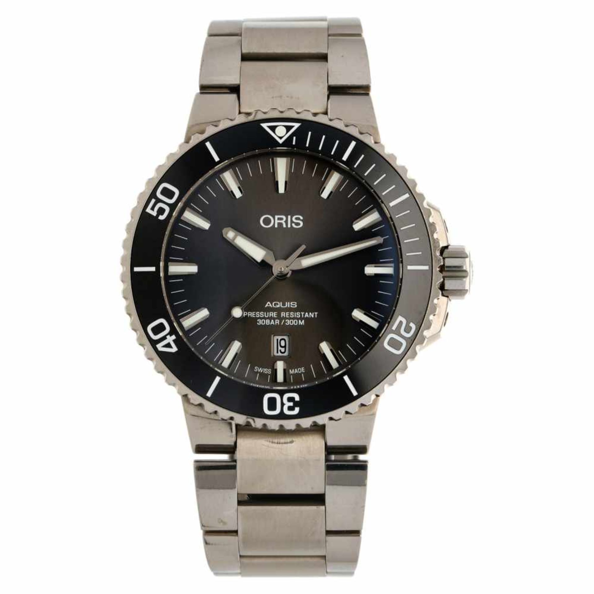 Oris Aquis Titanium Date 01733773071530173377307153 - Herenhorloge - Automaat - ca. 2010.Staat: 2 (