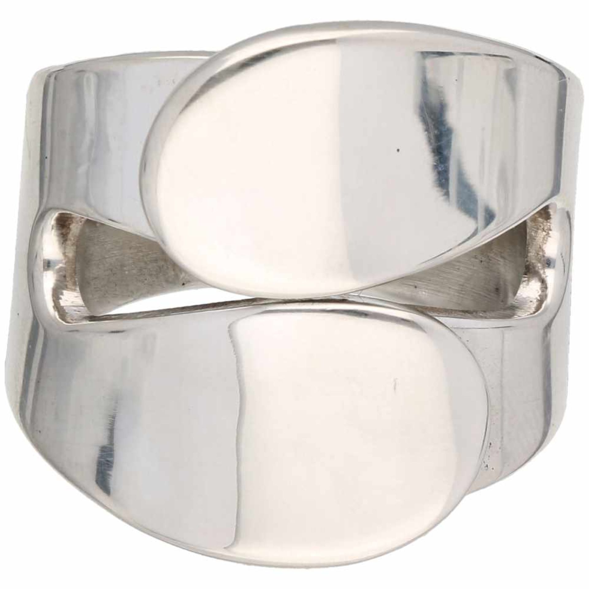 Zilveren Hans Hansen ring - 925/1000.Denemarken, Sølvsmedie, Kolding, 1947/?. Ringmaat: 17,5 mm. - Bild 2 aus 3