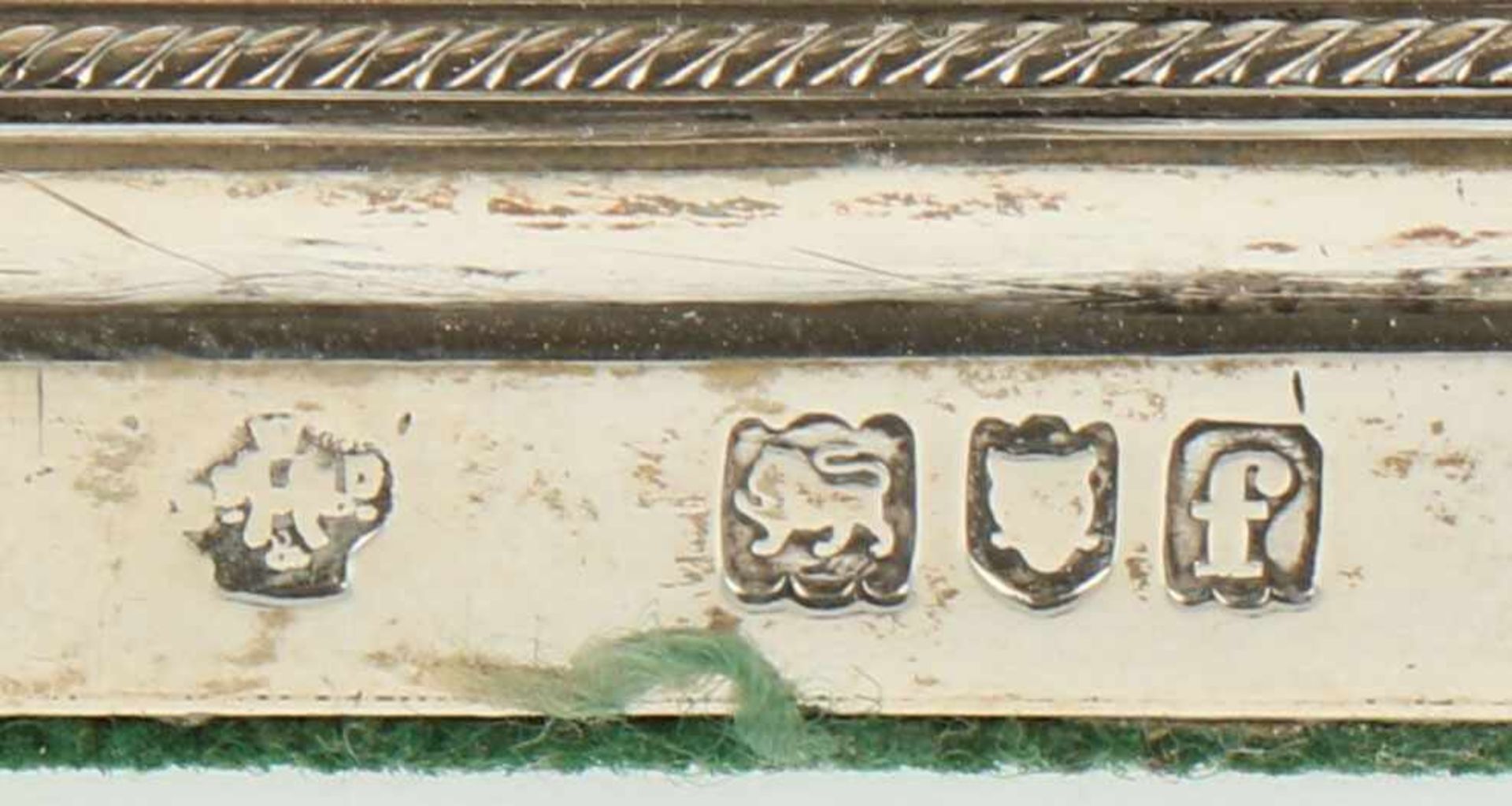 (2) Delige set kandelaars zilver.Balustervormig model op vierkante voet. Engeland, Londen, William - Bild 4 aus 7