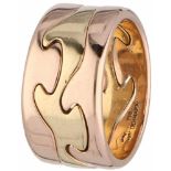 Georg Jensen Fusion bicolor gouden ring - 18 kt.Designer: Nina Koppel (56 NK). Ringmaat: 17,5 mm.
