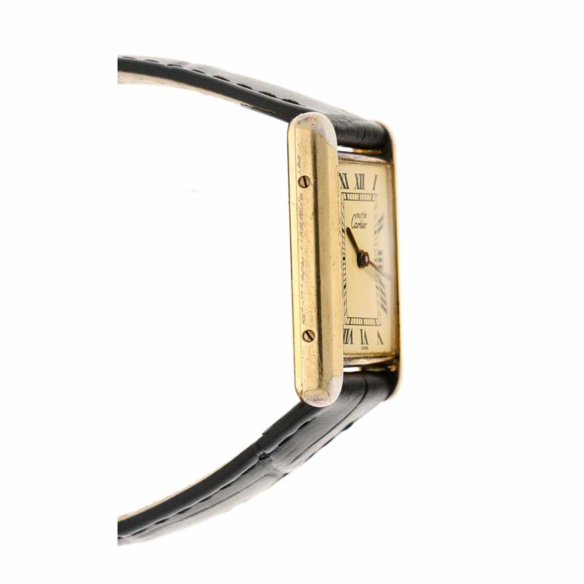 Cartier Tank Vermeil 590005590005 - Dameshorloge - Quartz - ca. 1990.Staat: 2 (goed) - Materiaal - Bild 4 aus 6