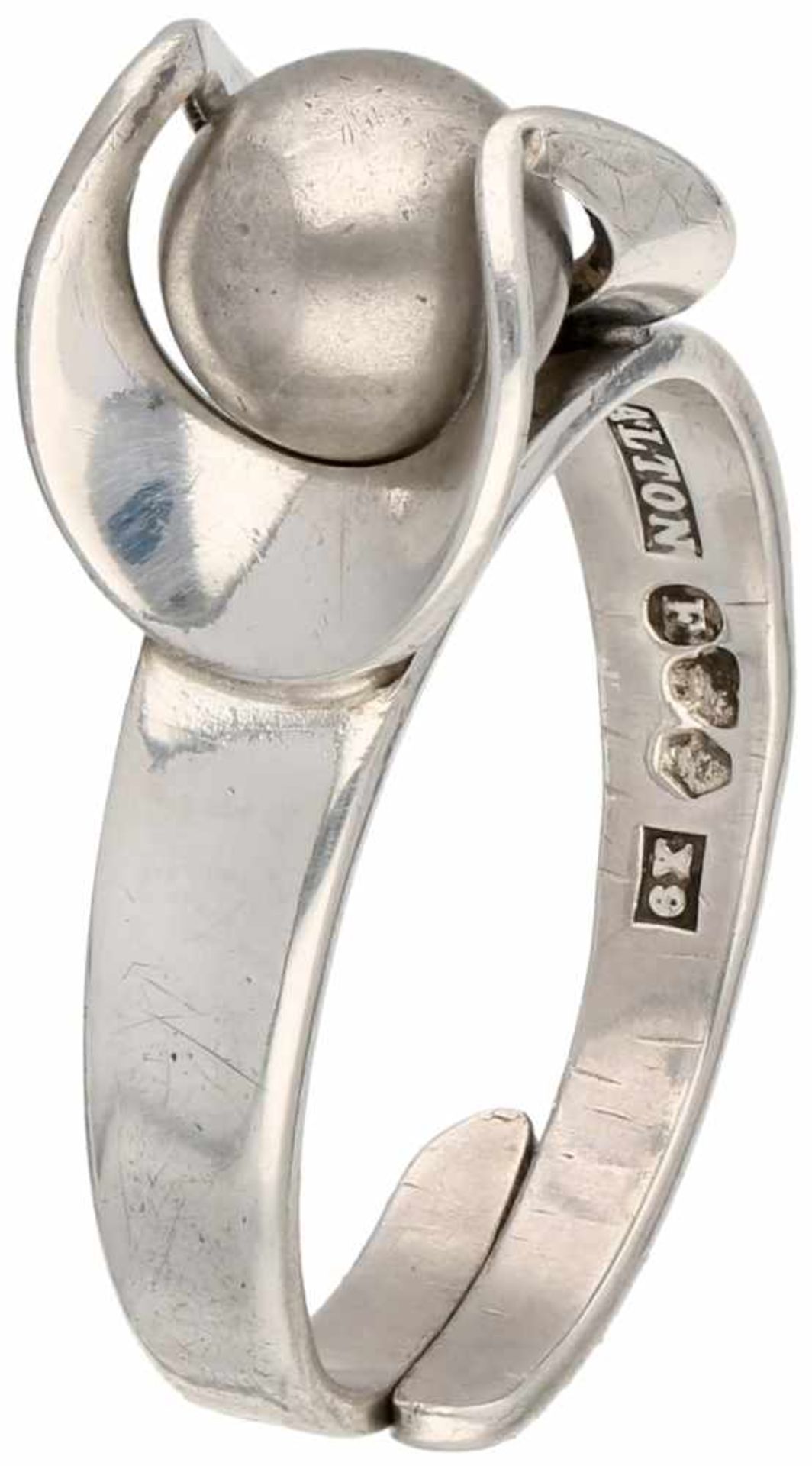 Zilveren Alton ring - 925/1000.Zweden, 1972. Ring is verstelbaar. Ringmaat: 17 mm. Gewicht: 3,8