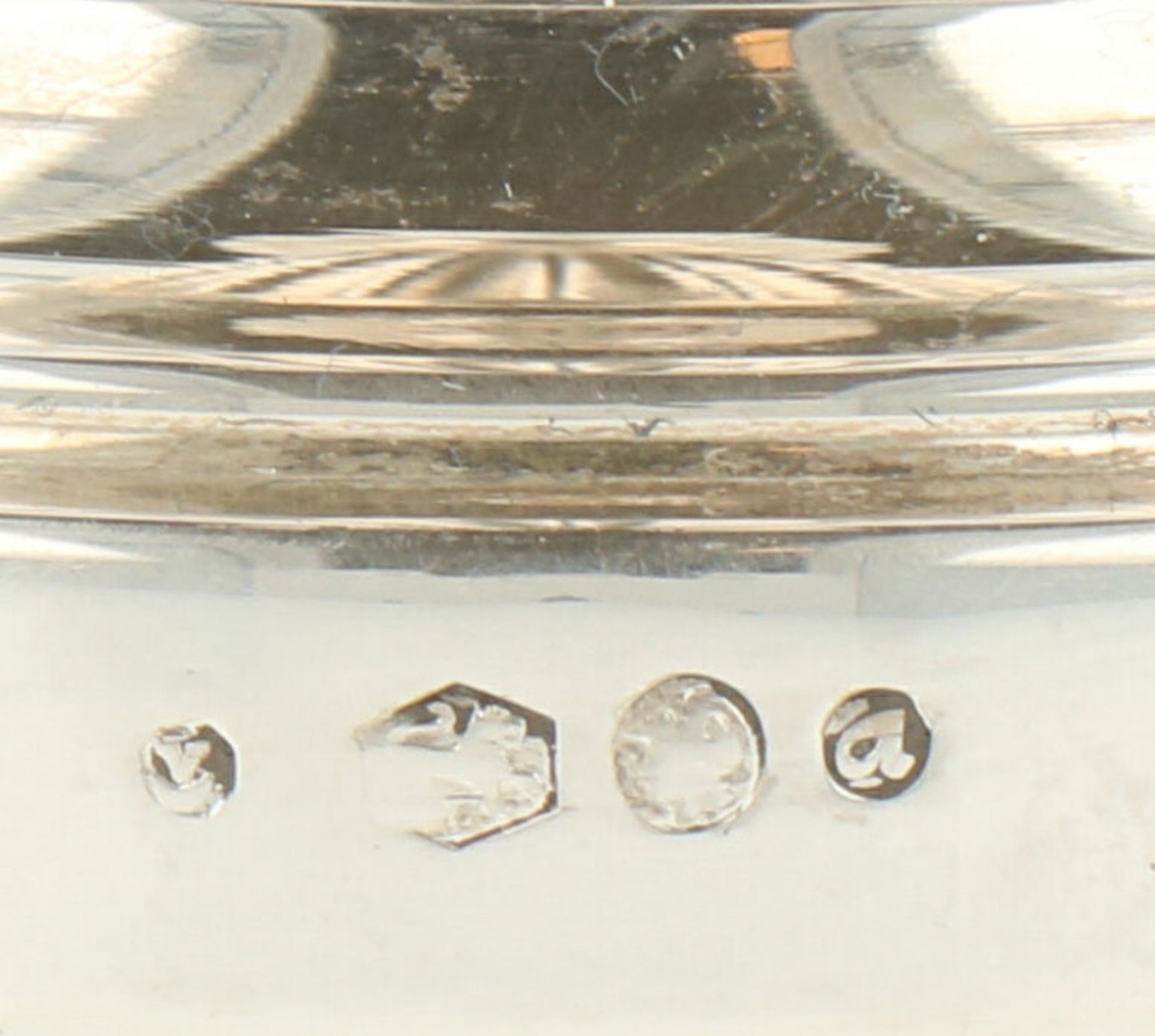 Kandelaar zilver.Baluster vormig model met verzwaarde voet. Nederland, Voorschoten, Zilverfabriek - Bild 3 aus 3