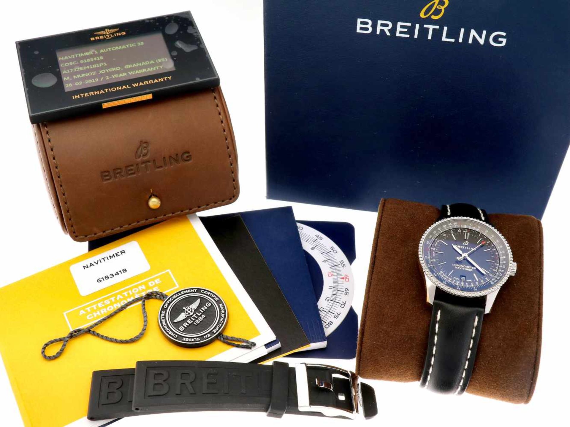 Breitling Navitimer 1 A17325A17325 - Herenhorloge - Automaat - ca. 2019.Staat: 1 (zeer goed) - - Bild 6 aus 6