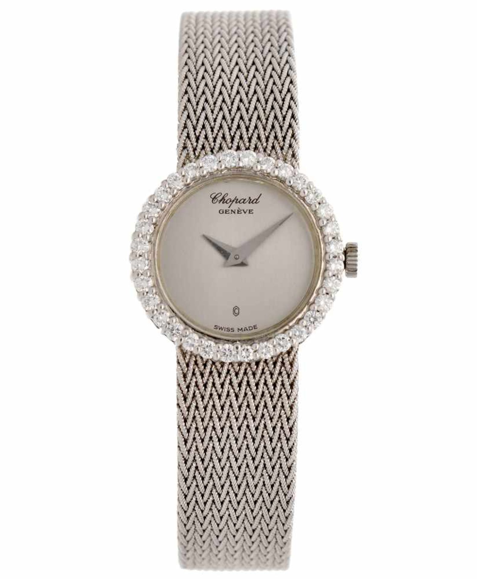 Chopard witgoud diamant - Dameshorloge - Quartz - ca. 1980.Staat: 1 (zeer goed) - Materiaal kast: