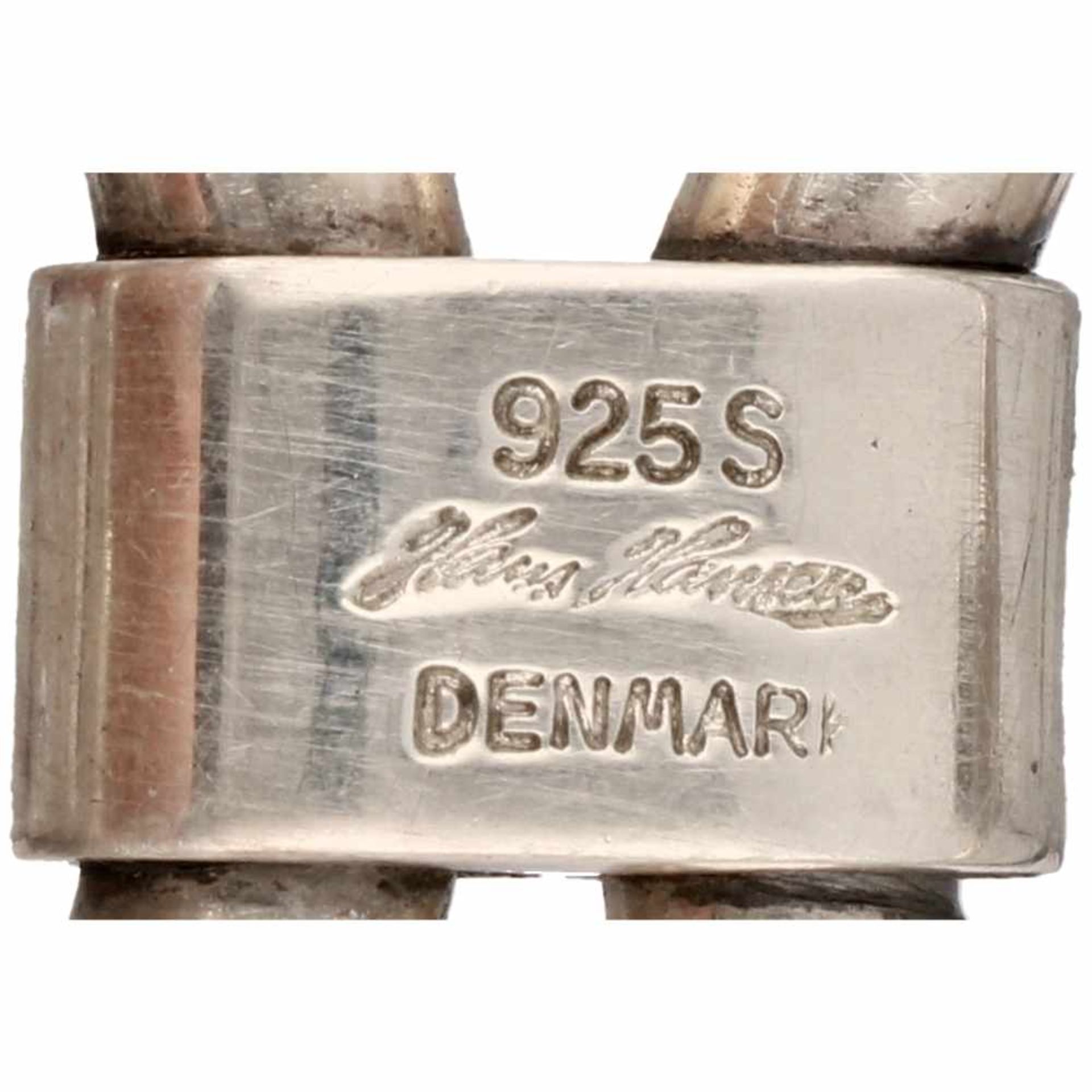 Zilveren Hans Hansen armband - 925/1000.Denemarken, Sølvsmedie, Kolding, 1947/?. L: 22 cm. - Bild 3 aus 3