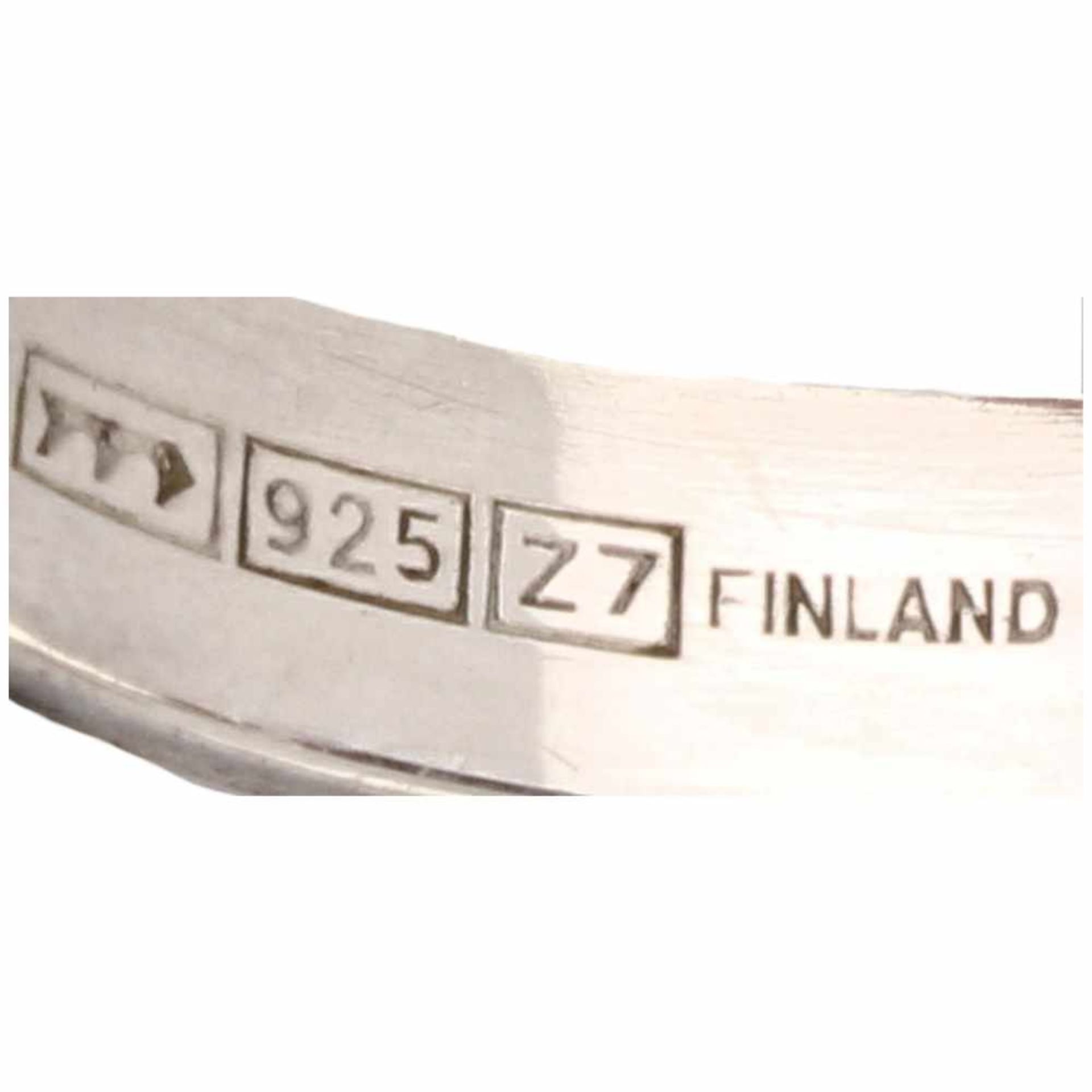 Zilveren Sten & Laine ring - 925/1000.Finland, 1977. Ring is verstelbaar. Ringmaat: 18,25 mm. - Bild 3 aus 3