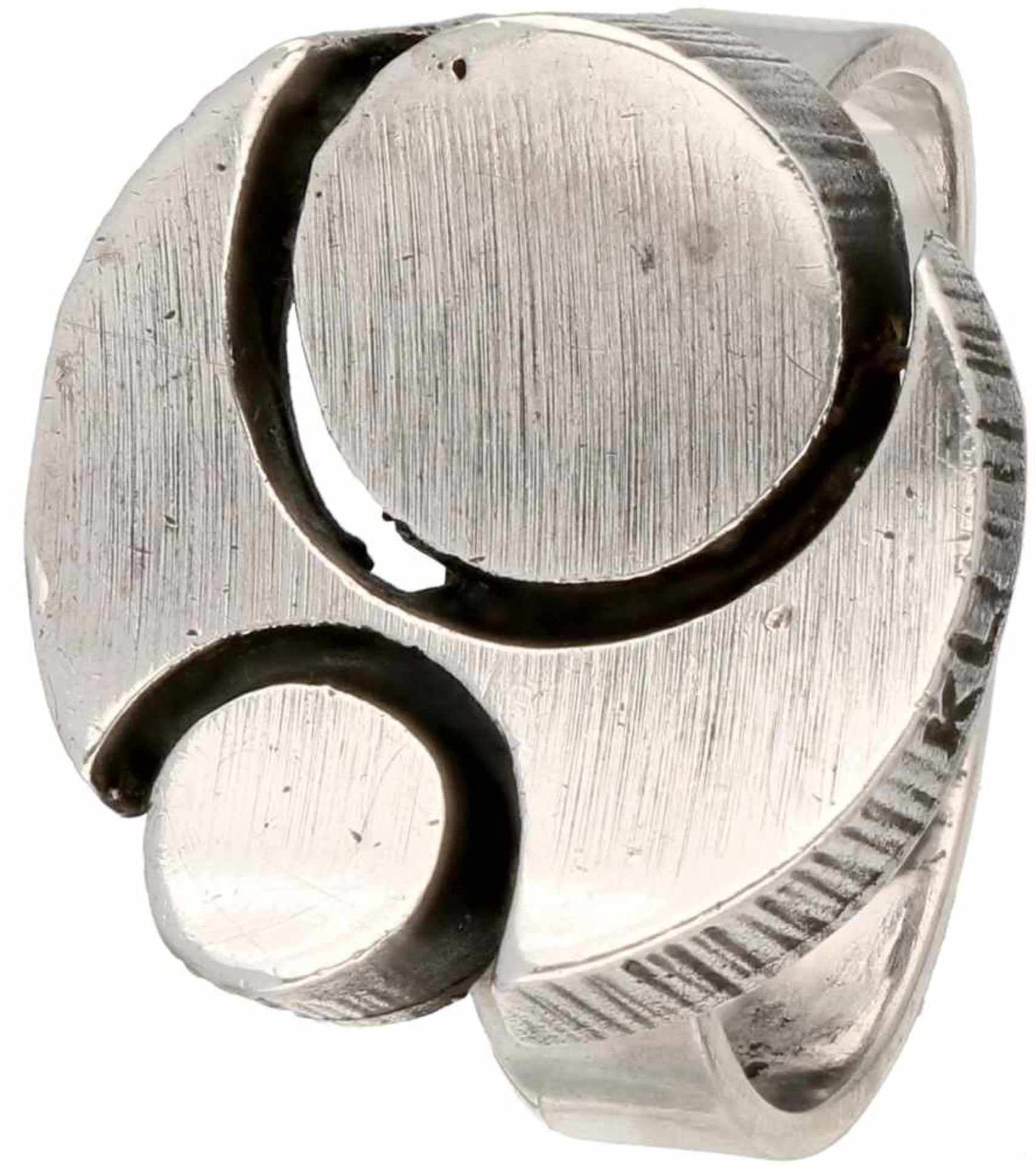 Zilveren Sten & Laine ring - 925/1000.Finland, 1977. Ring is verstelbaar. Ringmaat: 18,25 mm.