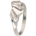 Zilveren Riitta Hakala ring - 925/1000.Finland. Ringmaat: 18,25 mm. Gewicht: 3,1 gram.Silver