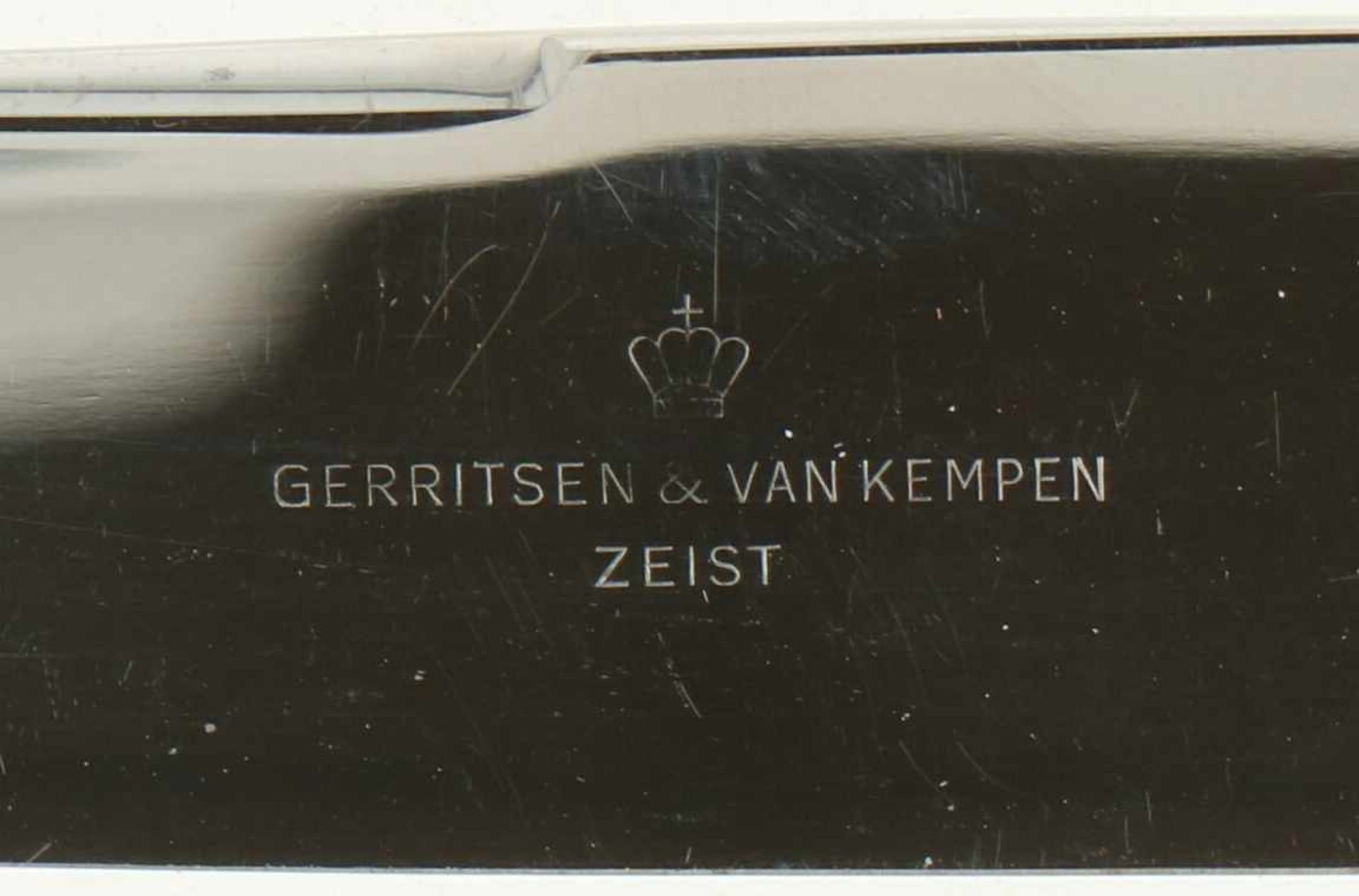 (6) Delige set Diner messen zilver.Uitgevoerd met Roestvrij lemmet, handvat gedecoreerd met - Bild 4 aus 5