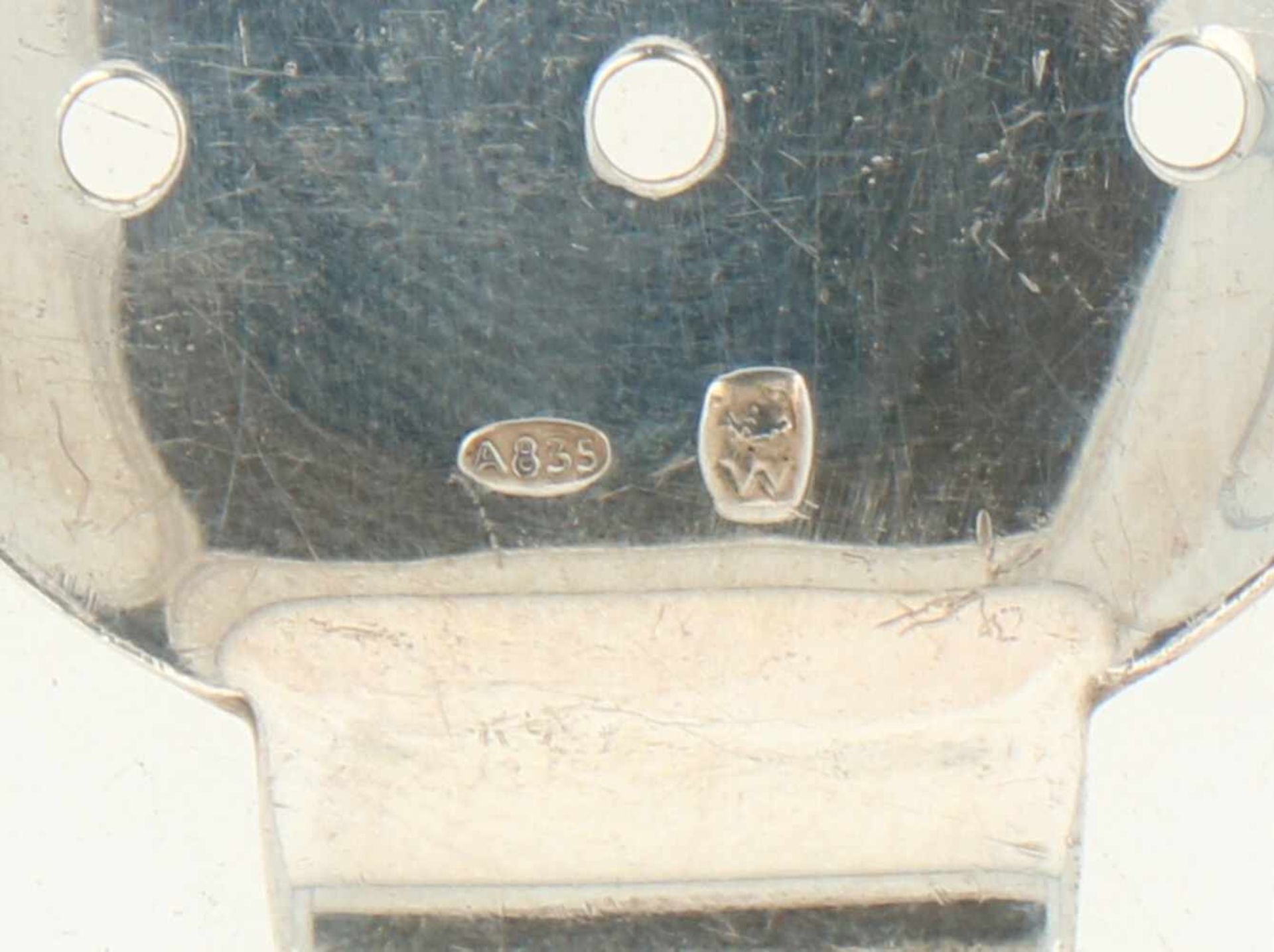 (2) Oesterschepjes. zilver.Strak uitgevoerd. België, 20e eeuw, Keurtekens: A835, ZII, onbekend - Bild 3 aus 3