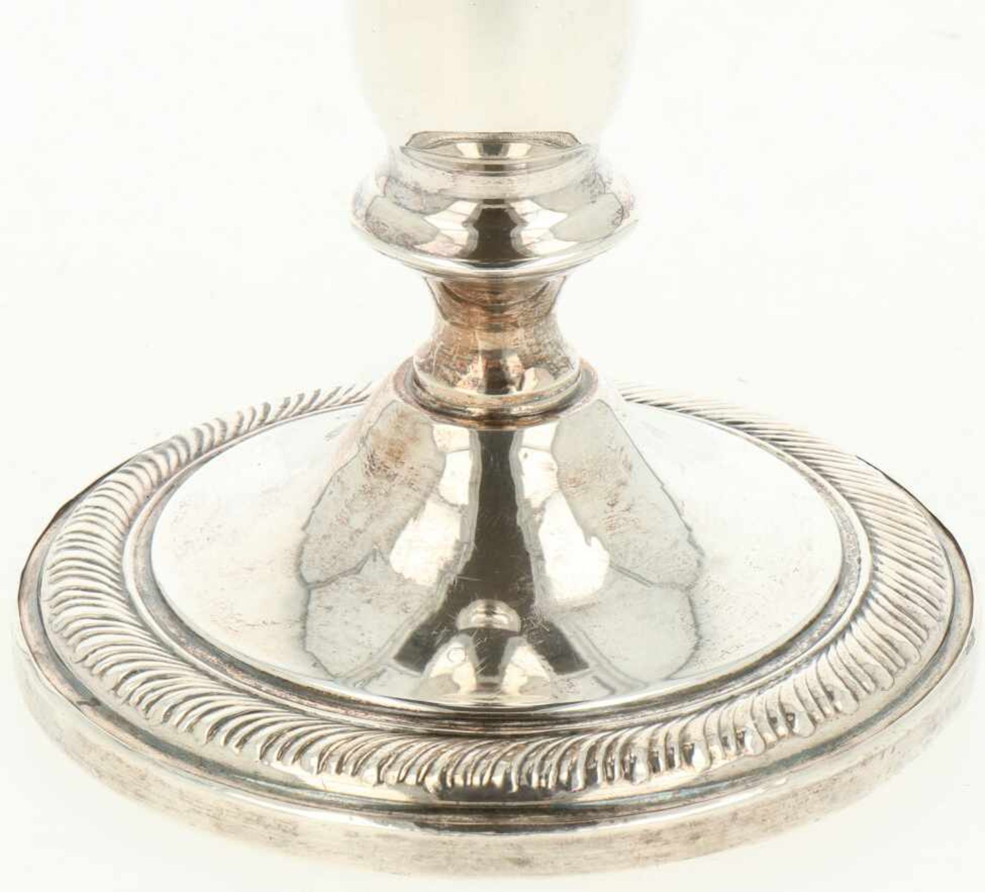 Kandelaar zilver.Gevuld baluster vormig model. USA, Meriden Connecticut, Dunkirk Silversmiths, 20e - Bild 3 aus 4