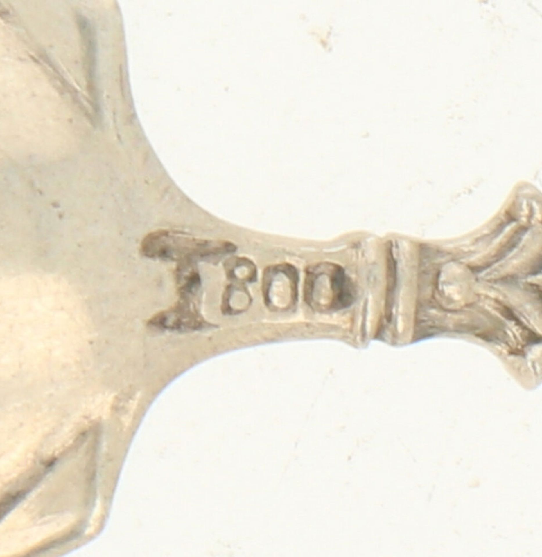 (6) Delige set theelepeltjes zilver.Voorzien van getorste steel met bokkenpootje. Duitsland, Bremen, - Bild 3 aus 3