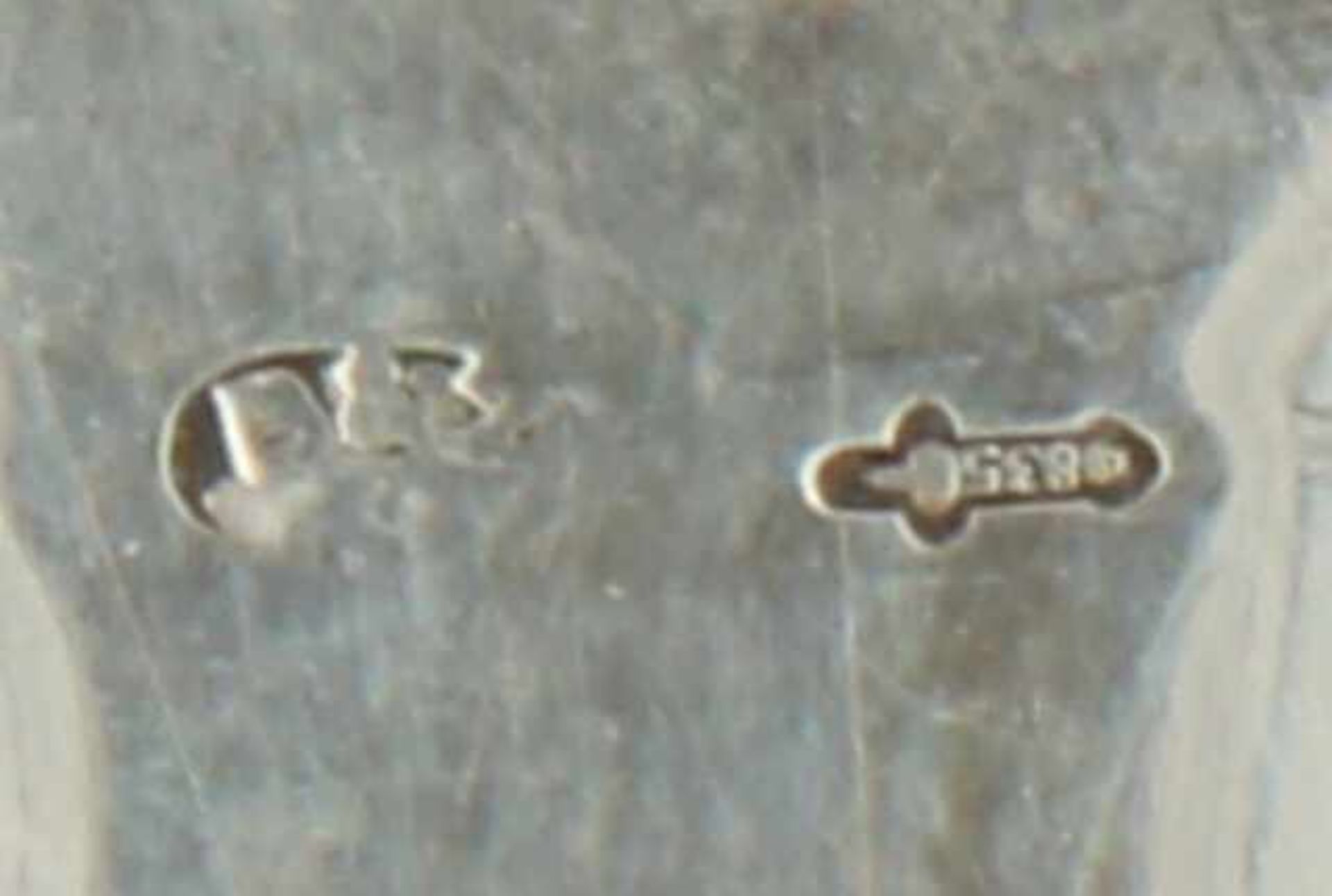 (3) Delige set kandelaren zilver.Waarvan 2 identiek en 1 grotere maat. Nederland, Haarlem, W. Burger - Bild 7 aus 7