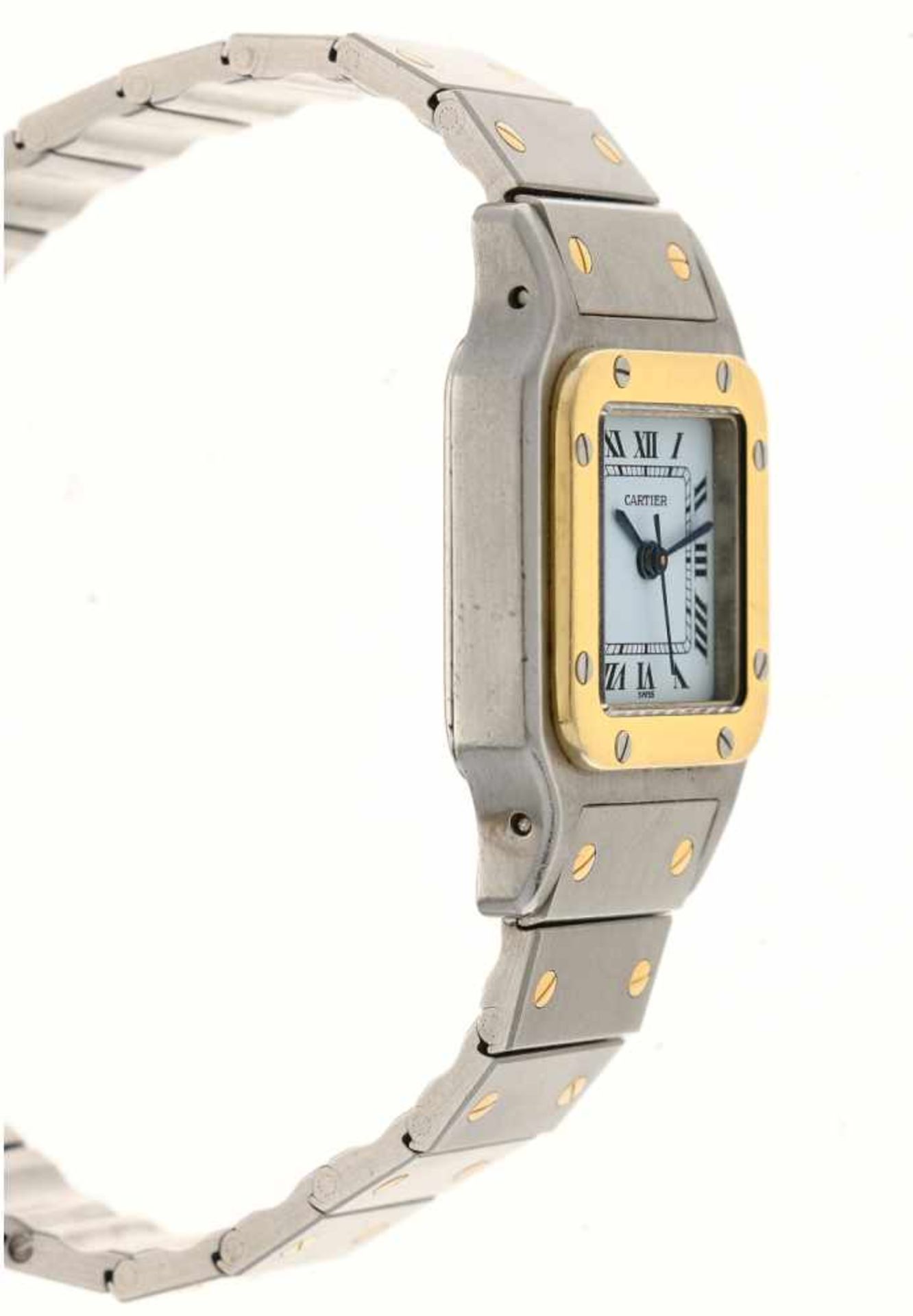 Cartier Santos Galbee - Dameshorloge - Automaat - ca. 1997.Staat: 2 (goed) - Materiaal kast: Goud/ - Bild 4 aus 5