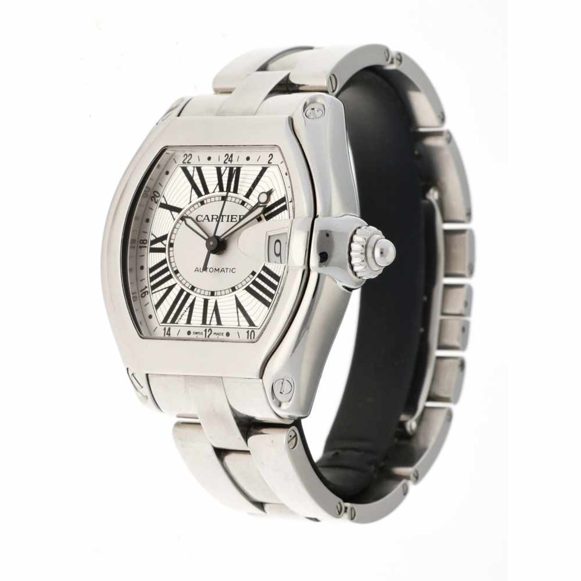 Cartier Roadster GMT 27222722 - Herenhorloge - Automaat - ca. 2004.Staat: 2 (goed) - Materiaal kast: - Bild 2 aus 5