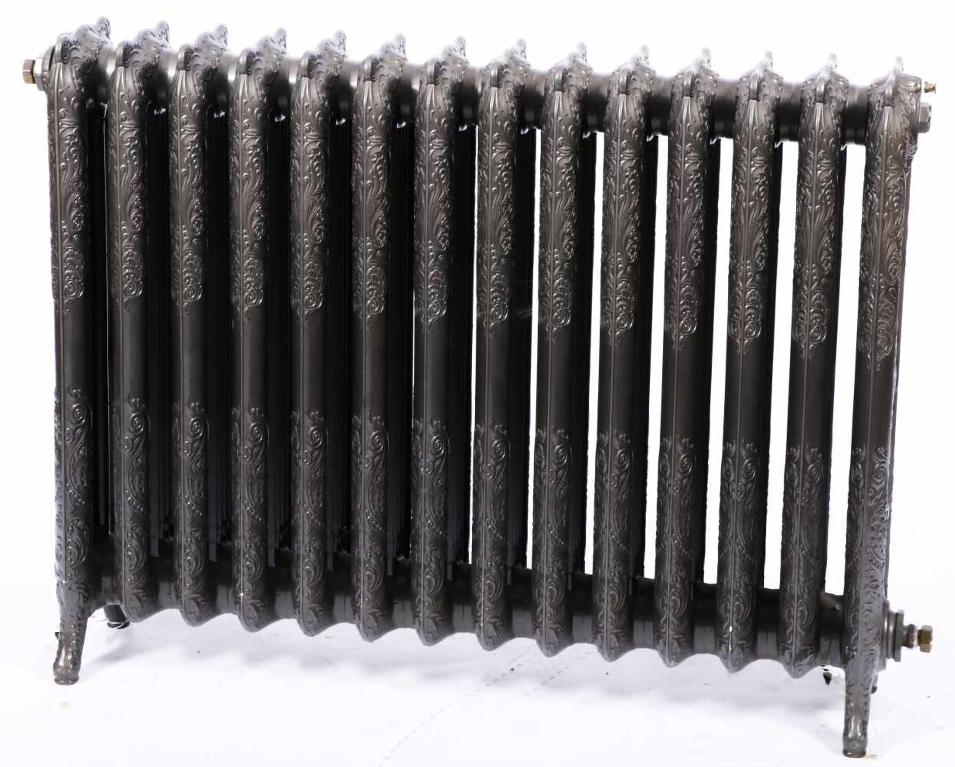 Een gietijzeren radiator.