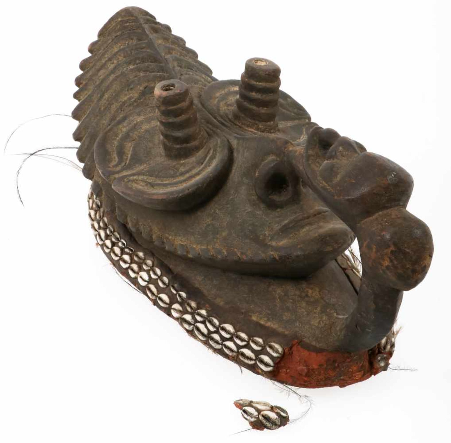 Een Midden-Sepik rivier masker, Papua Nieuw Guinea, vroeg 20e eeuw. .