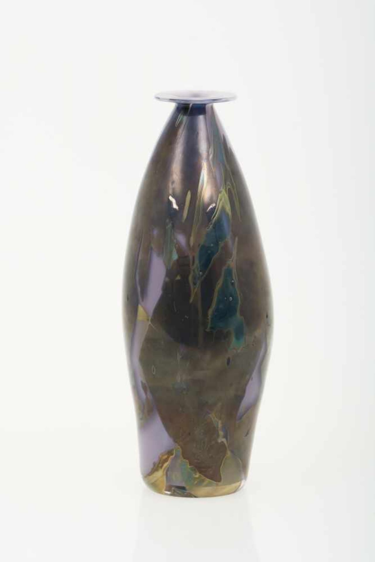 Een glazen expirimentele Unica vaas, Ales Vasicek. Leerdam, 21e eeuw. - Bild 2 aus 4