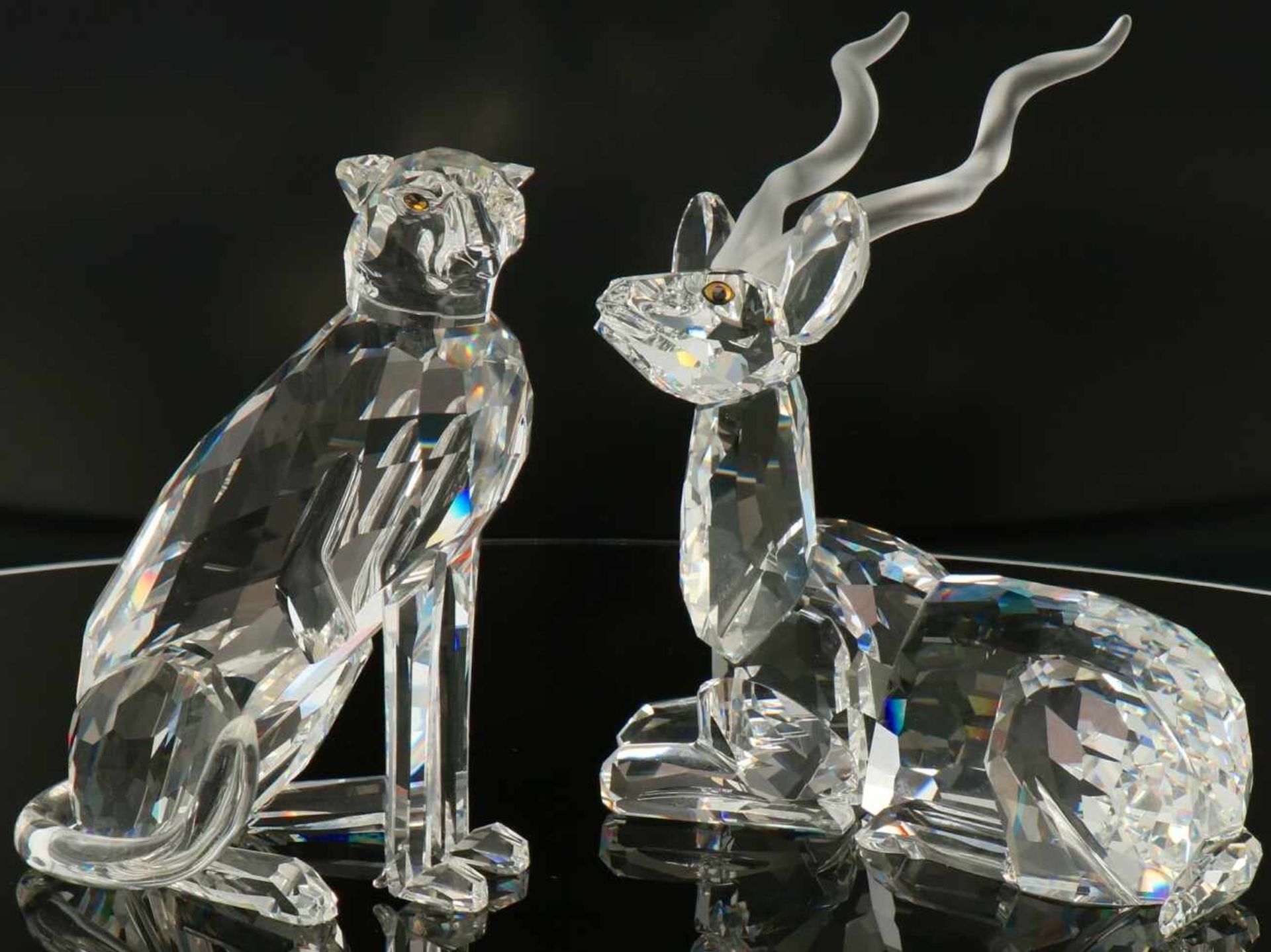 (2) delig lot Swarovski dier figuren .