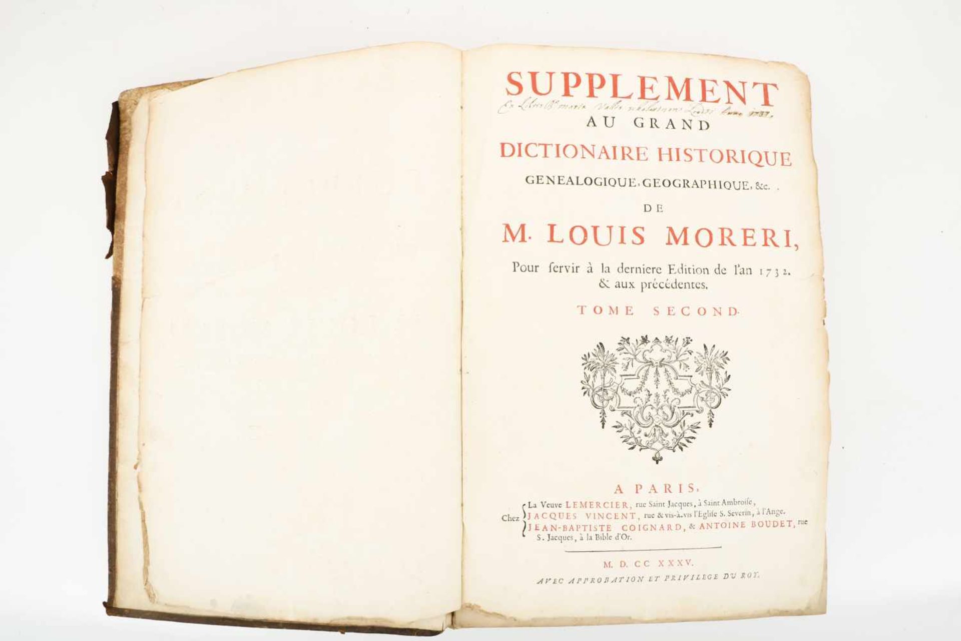 Louis Moreri (1643-1680) - Le grand dictionnaire historique ou Le mélange curieux de l'histoire - Bild 4 aus 5