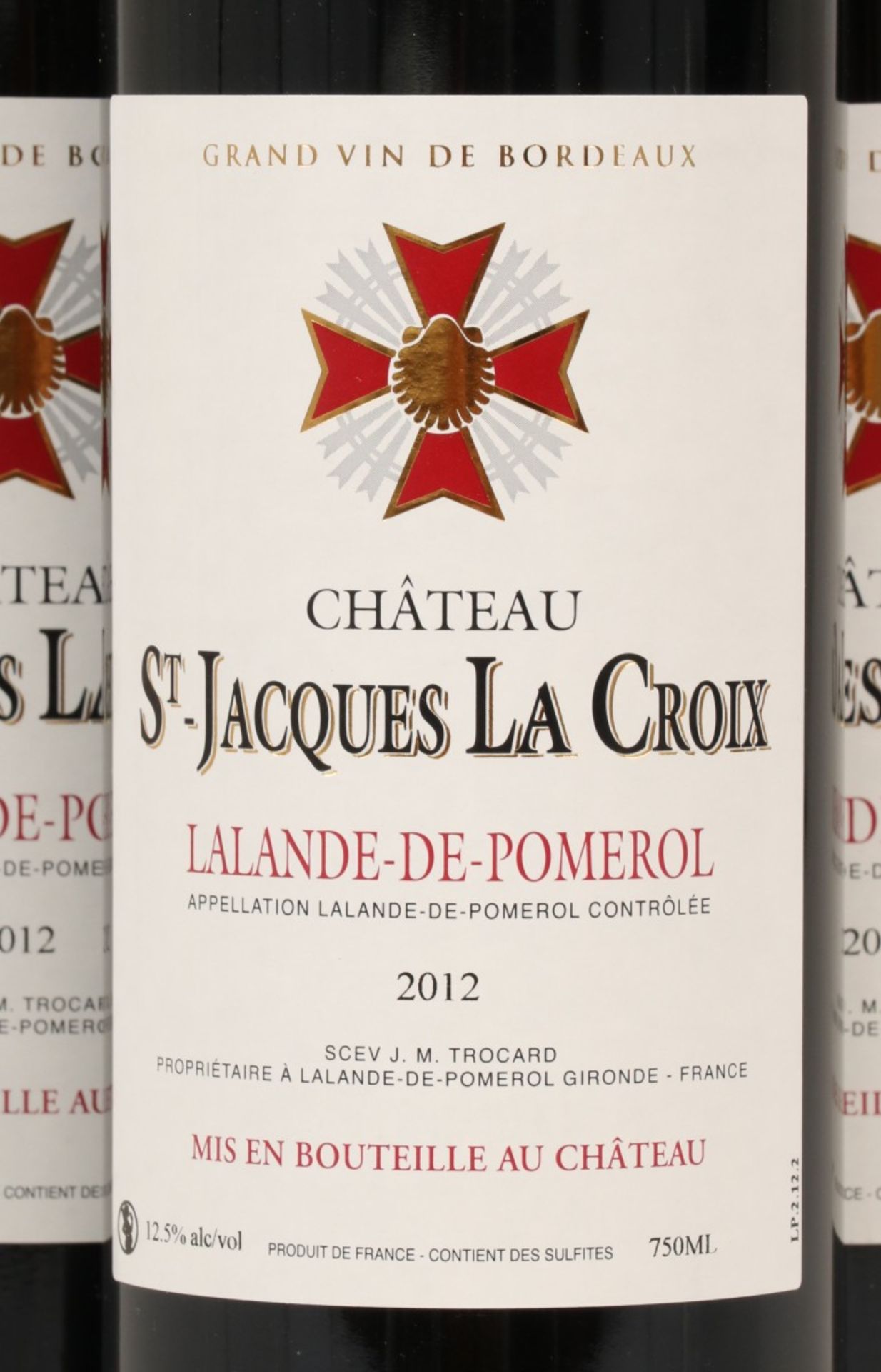 (6) Château St-Jacques la Croix - Lalande-de-Pomerol - 2012. - Bild 2 aus 2