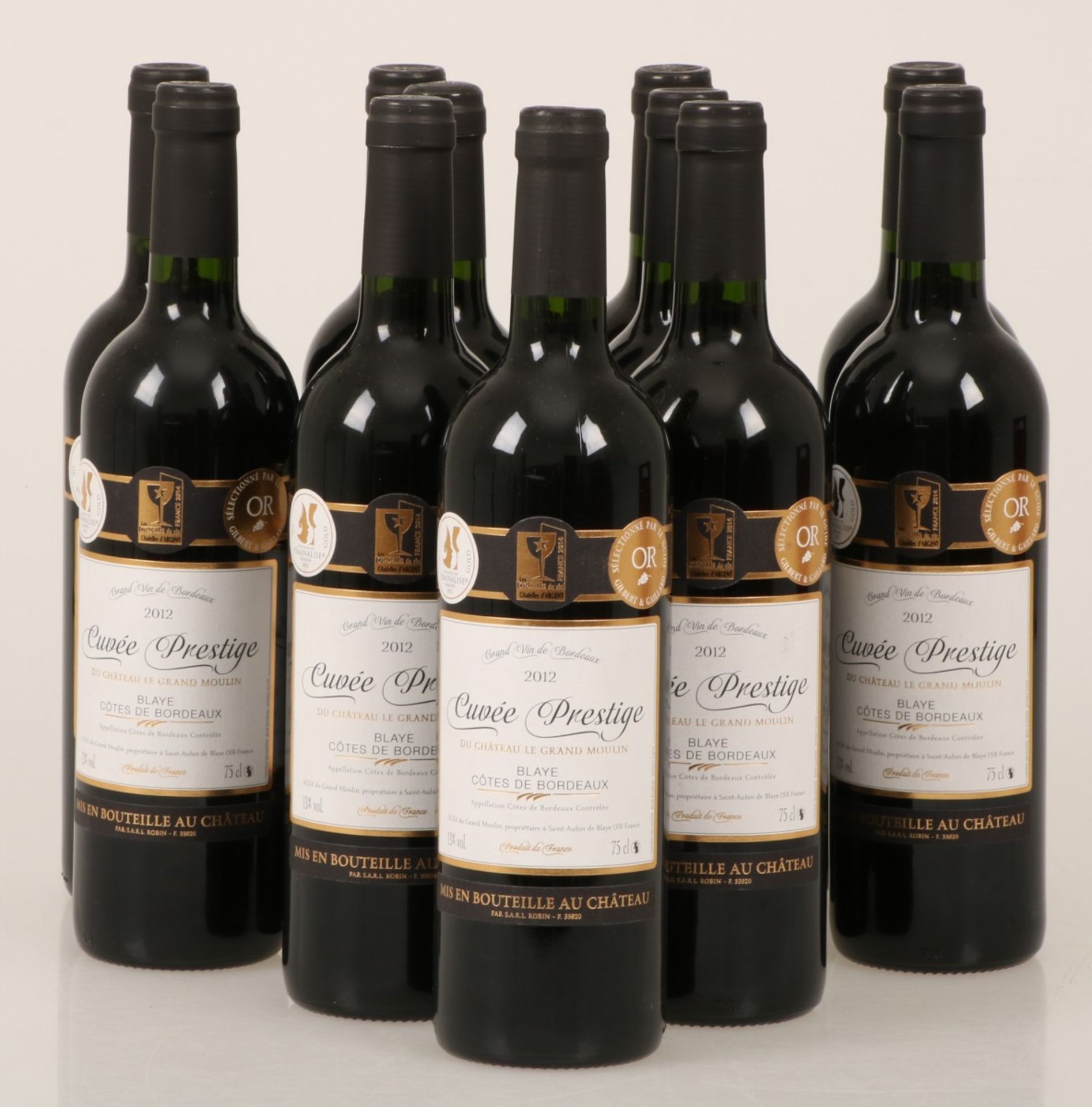 (11x) Du Château le Grand Moulin - Cuvée Prestige - 2012.