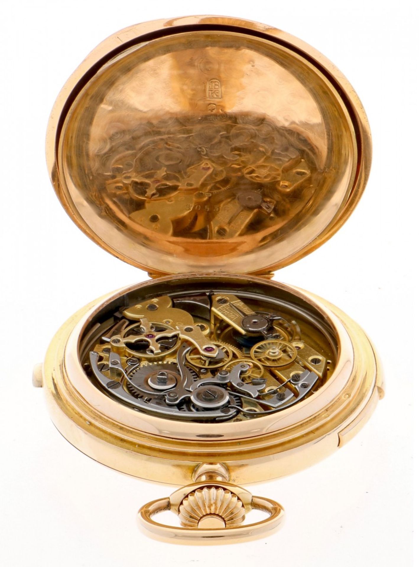 Zakhorloge minutenrepetitie Chronograaf - ca. 1900 - Bild 6 aus 8