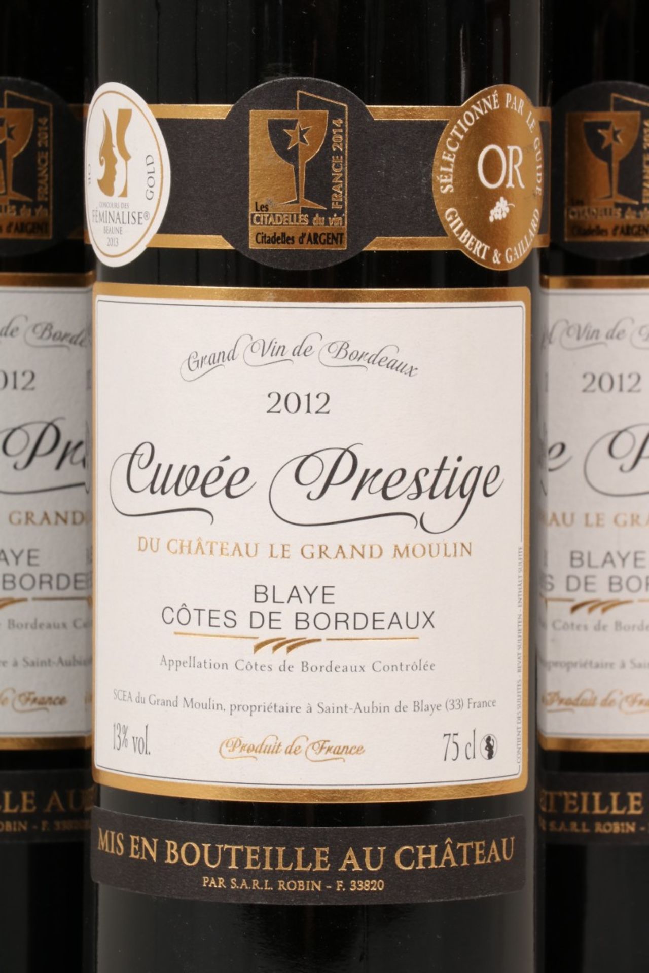 (11x) Du Château le Grand Moulin - Cuvée Prestige - 2012. - Bild 2 aus 2