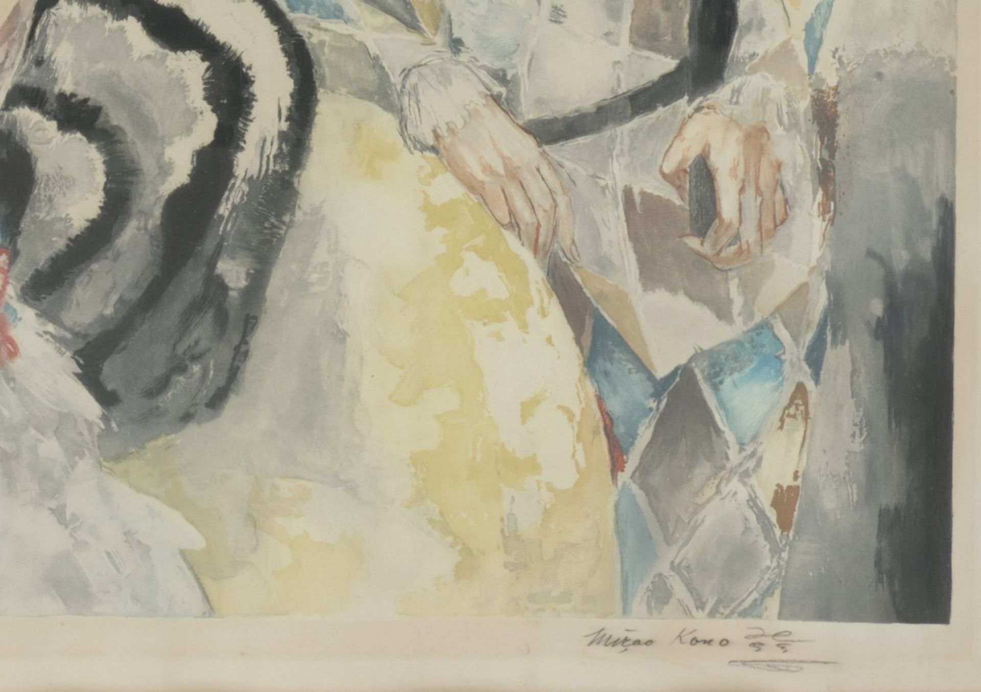 Micao Kono (1876-1954), Arlequin et Colombine - Bild 3 aus 4