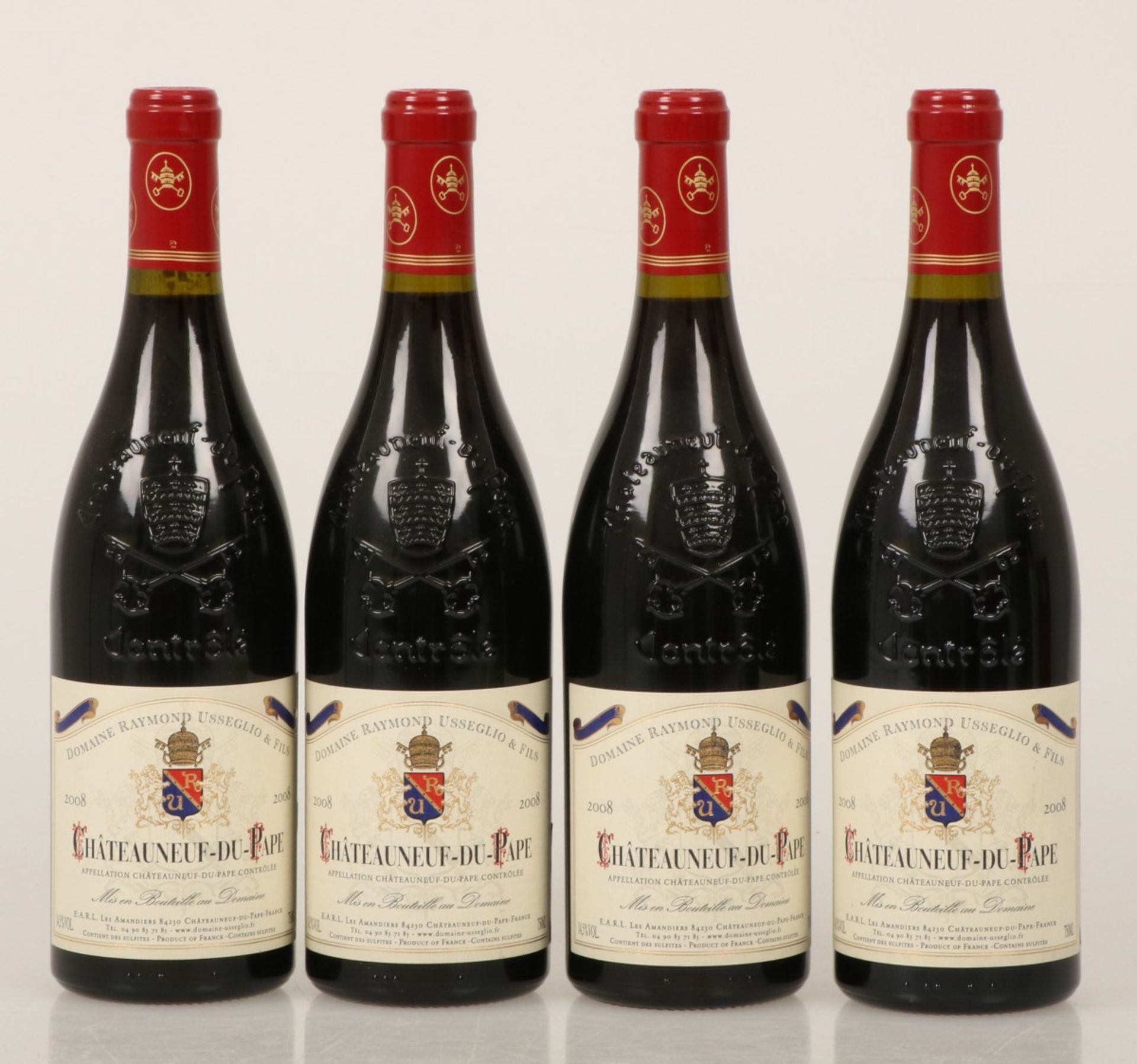 (4x) Domaine Raymond Usseglio & Fils - Château-du-Pape - 2008.