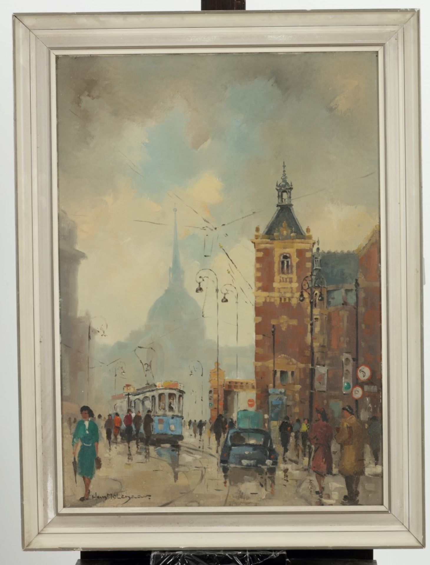 Heinrich August Molenaar (Kochel am See, Du. 1909 - ca. 1969 Amsterdam), Een Hollandse straat scene - Bild 2 aus 4