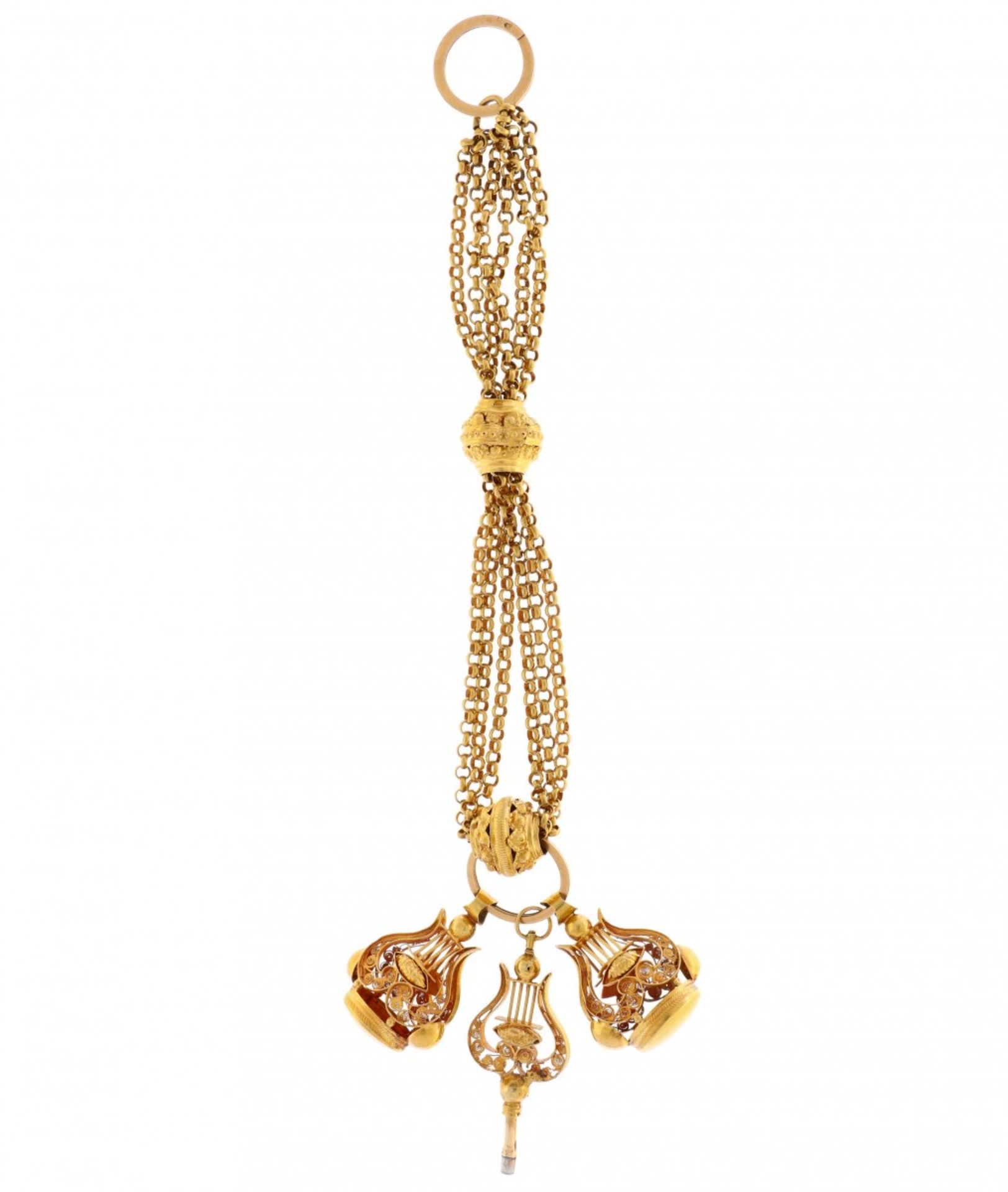 Chatelaine - Filligrain - Goud 18 karaat