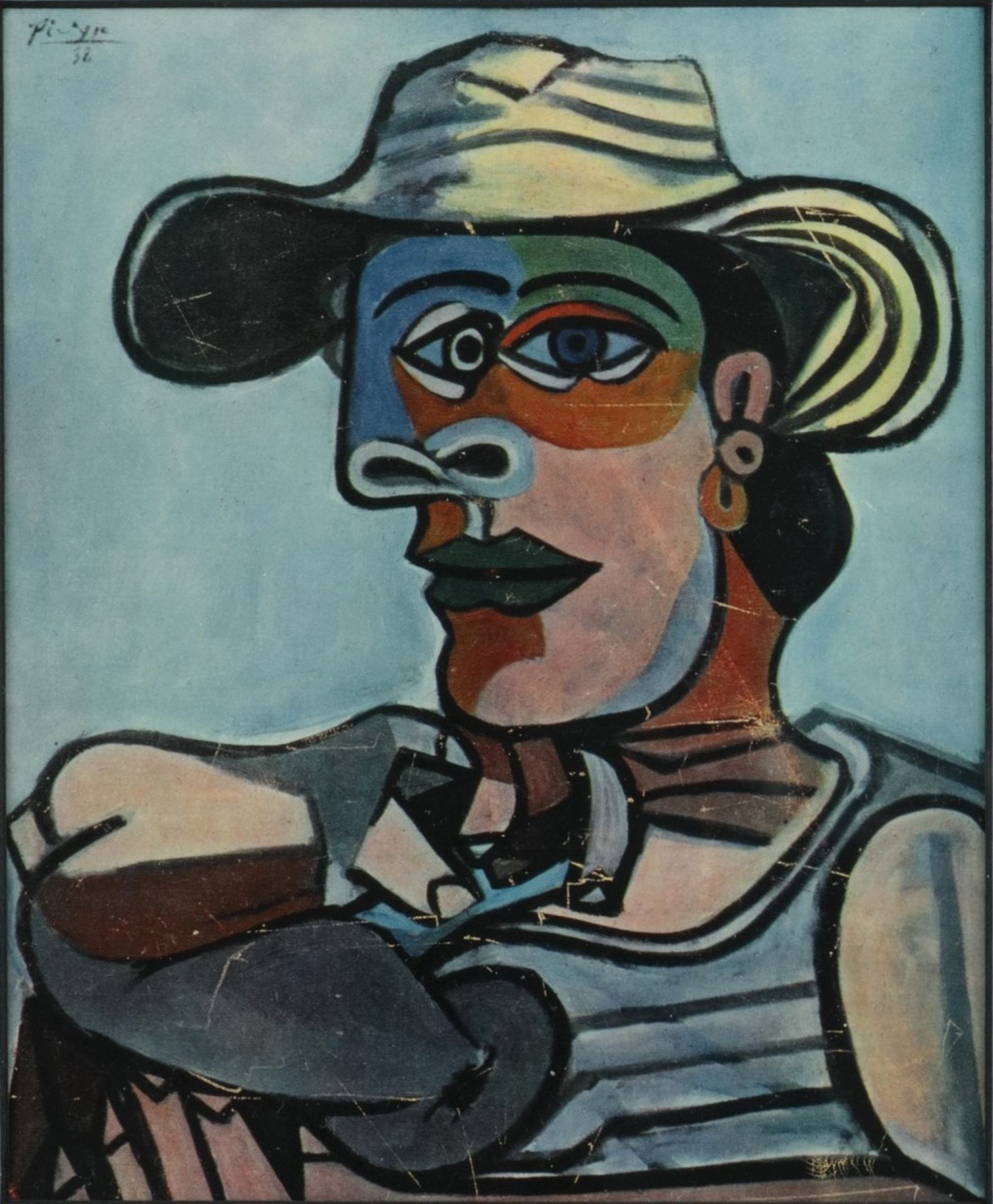 Picasso, Pablo (1881-1973) "Le Mouginois", kunstprent/koperdiepdruk naar olieverf/doek uit 1928, dru