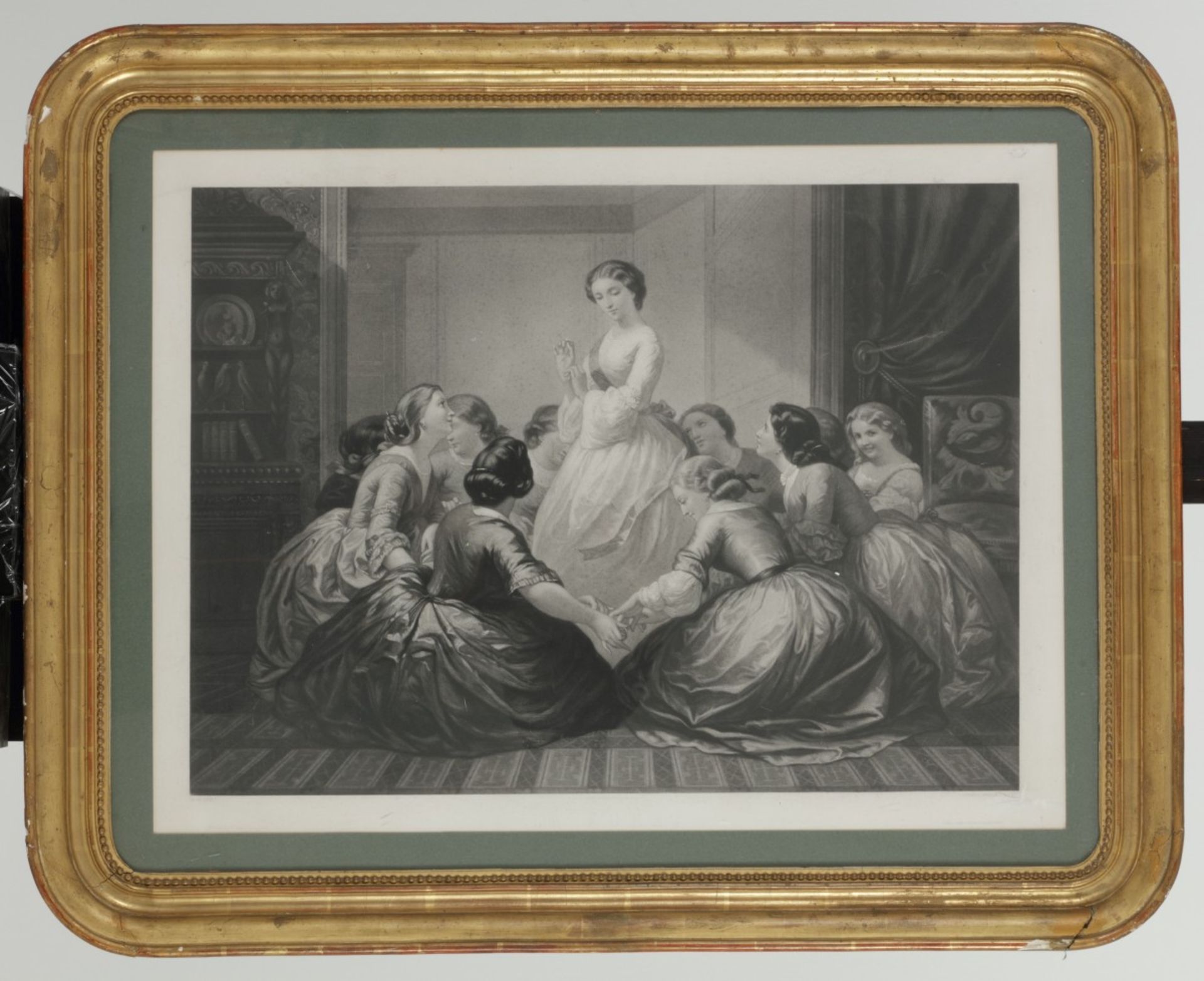 Jean Baptiste Alfred Cornilliet (Versailles 1807- 1887/95), naar Picou, Het gezelschapsspel. - Bild 2 aus 3