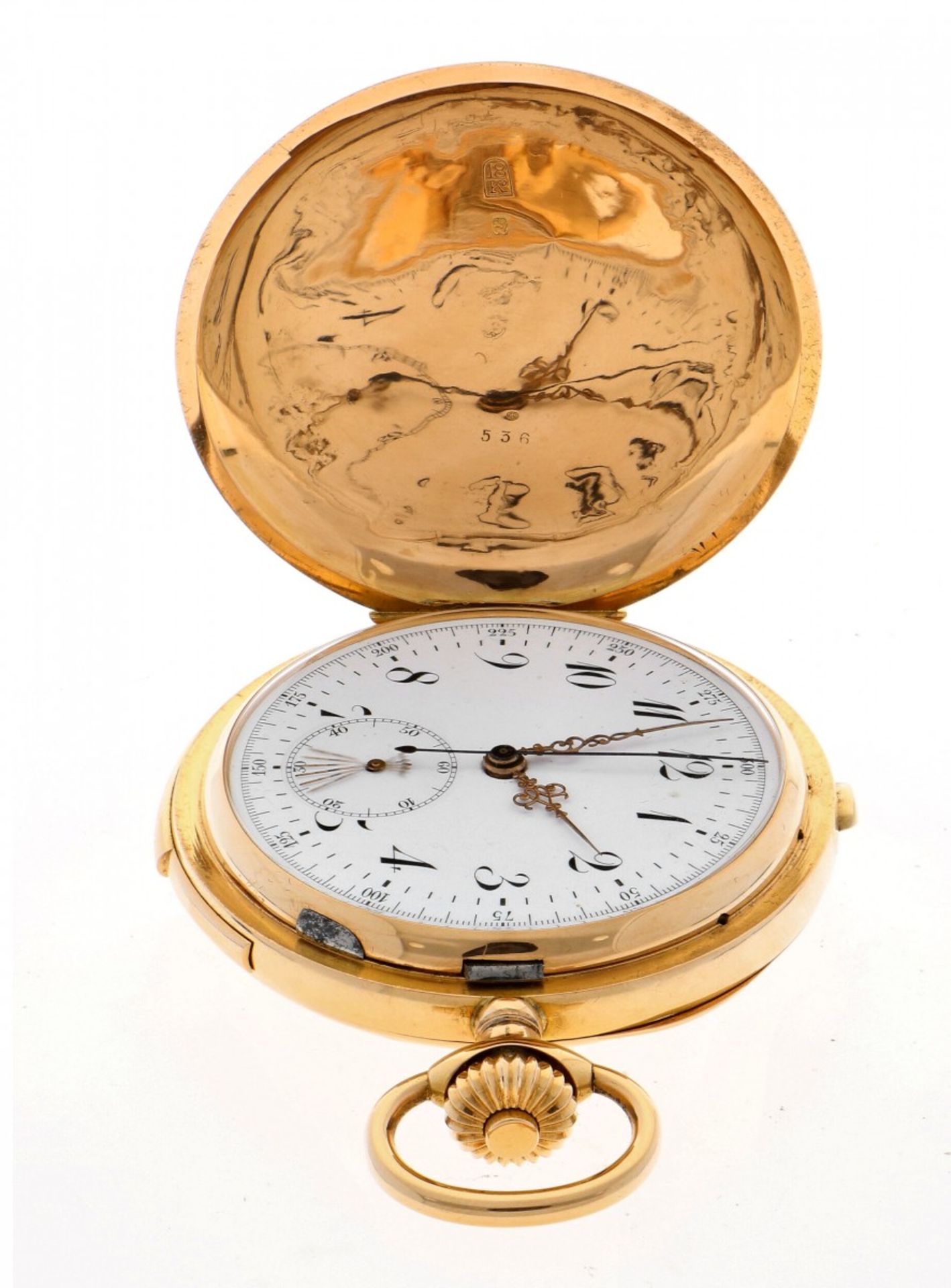 Zakhorloge minutenrepetitie Chronograaf - ca. 1900 - Bild 8 aus 8