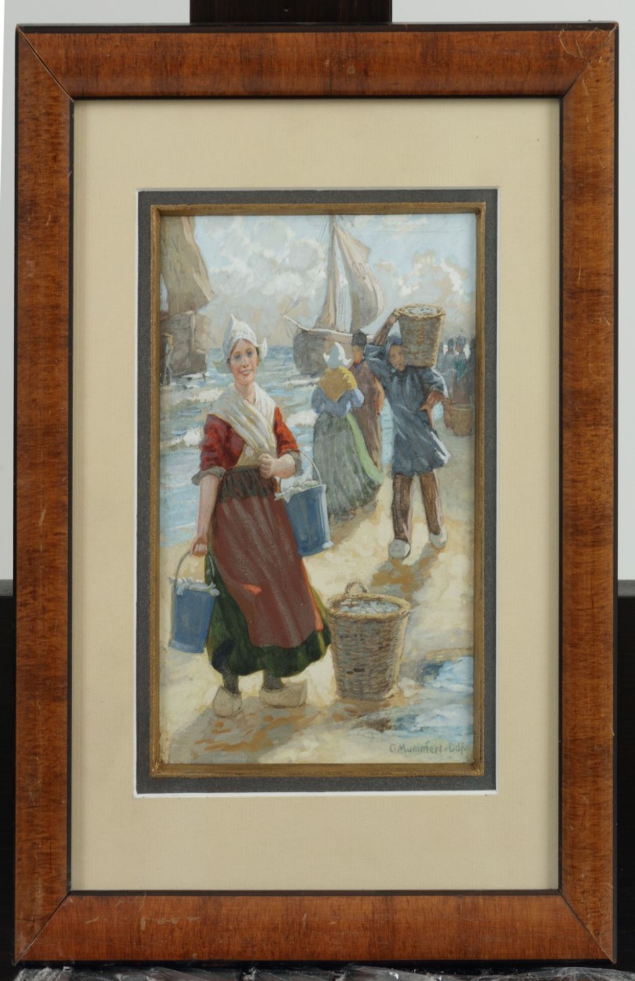 Karl Mummert ( (1879 Solingen - 1964 Düsseldorf), Visafslag in Holland. - Bild 2 aus 4