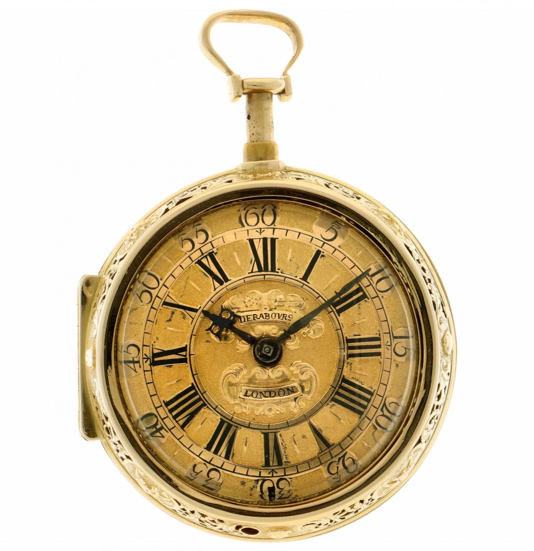 Zakhorloge snek spillegang, Derabours London - ca. 1730