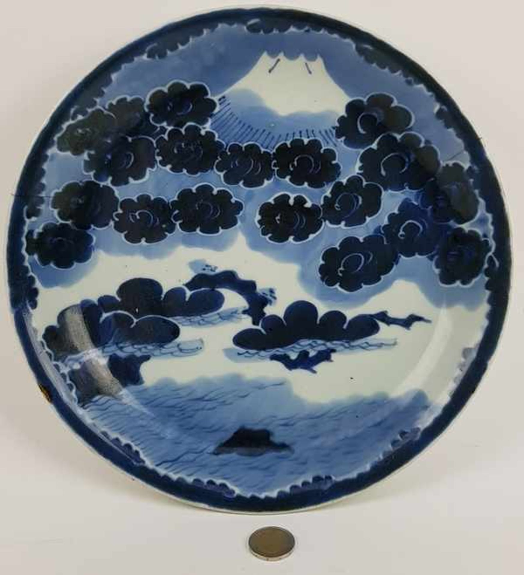 (Aziatica) Japans bord Arita ca. 1700 mount FUJI - Bild 2 aus 10