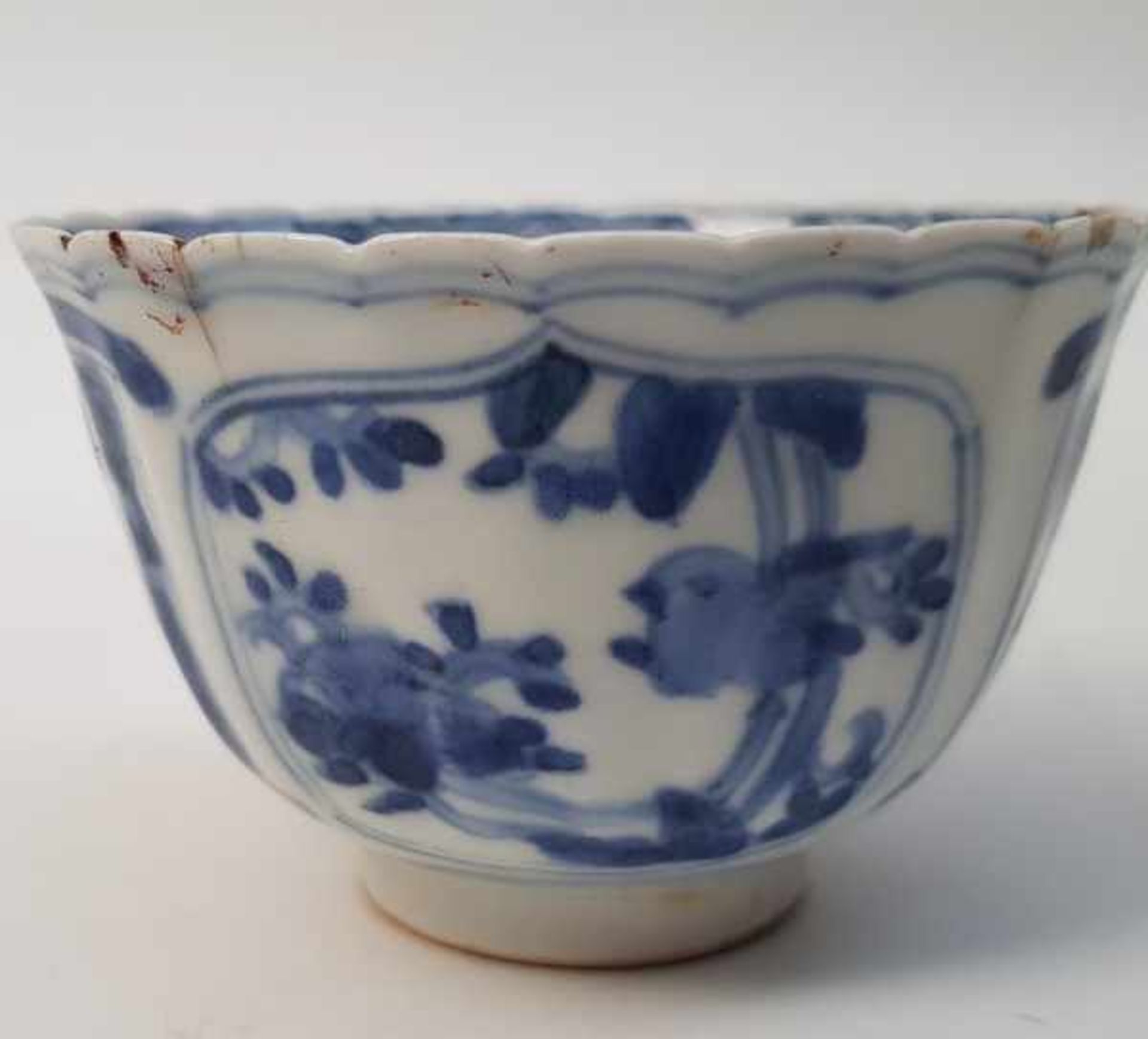 (Aziatica) Porselein, vier borden, drie schotels en twee kommen, China, 18e en 19e eeuw - Bild 3 aus 8