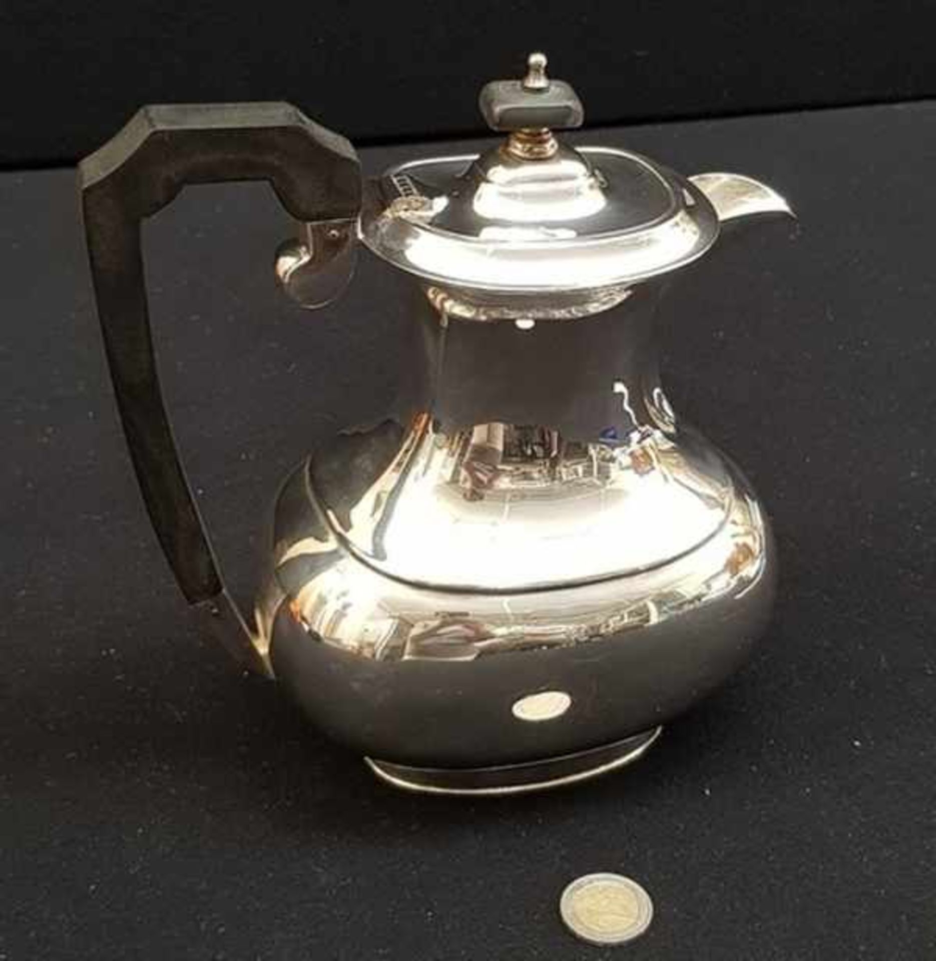(Antiek) Sheffield Silver plate Koffiepot, 20e eeuw - Bild 4 aus 6