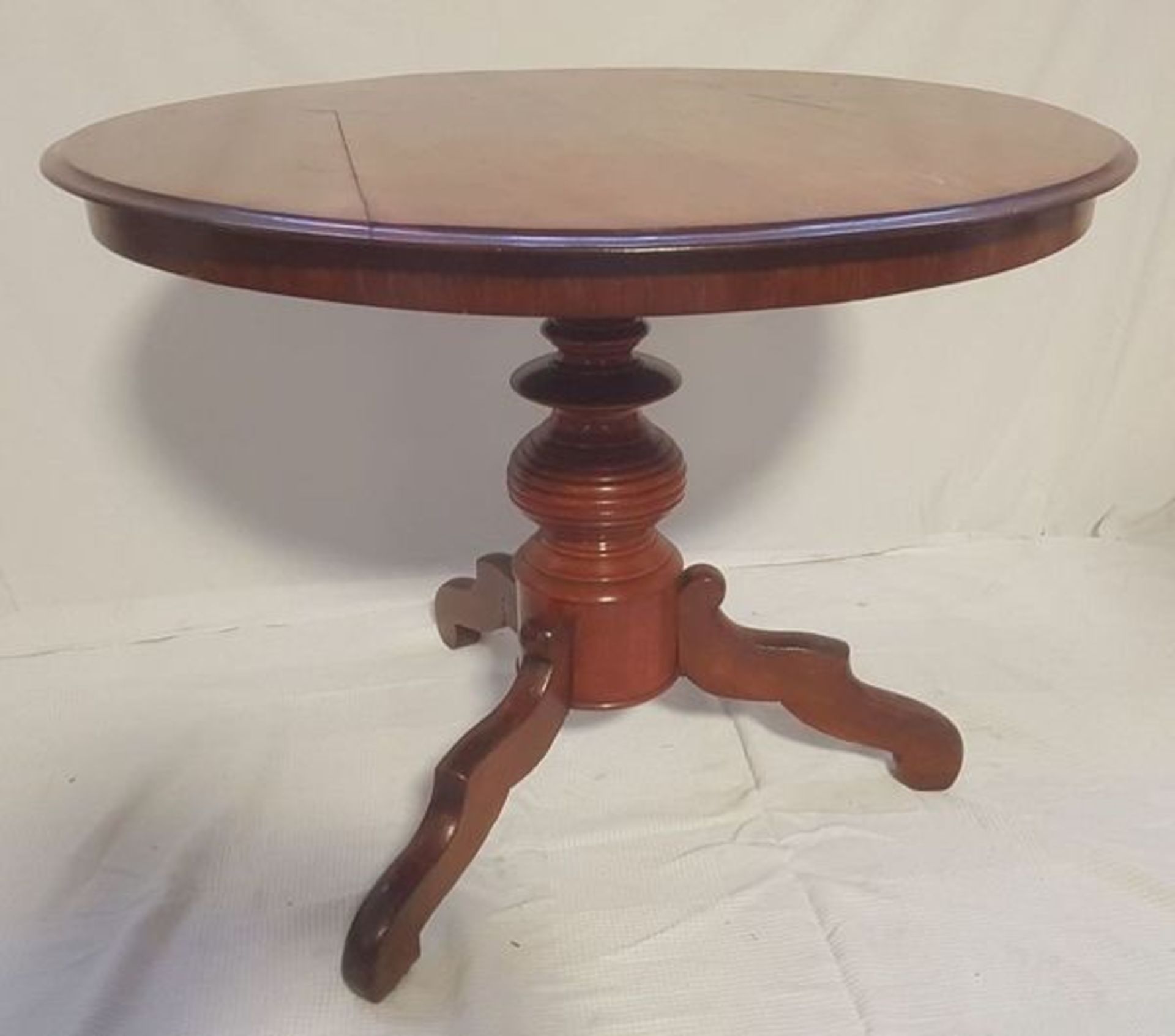 (Meubels) Ronde mahonie biedermeier tafel - Bild 4 aus 4