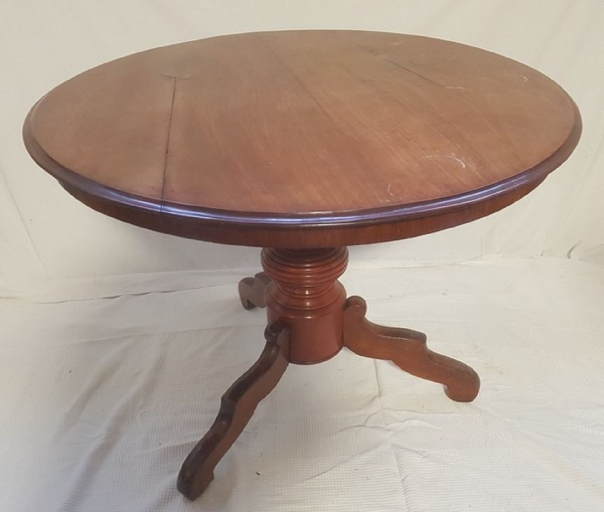 (Meubels) Ronde mahonie biedermeier tafel