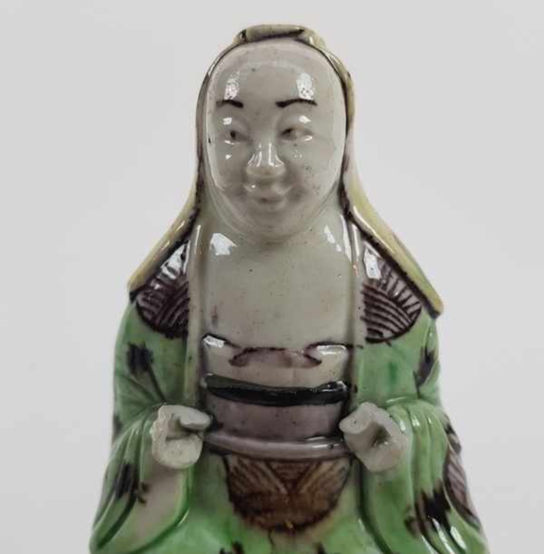 (Aziatica) Porseleinen beelden met Sancai decoratie, China, 18e eeuw - Bild 3 aus 9