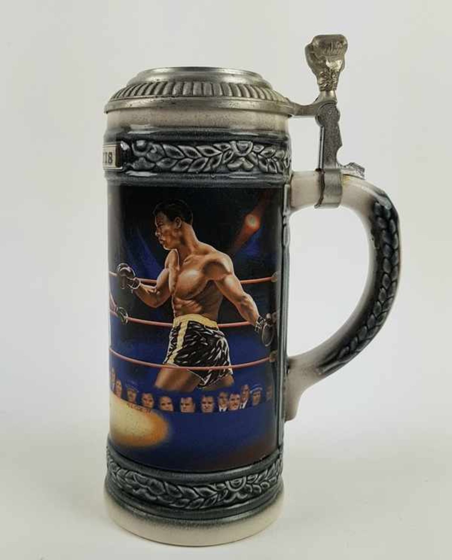 (Curiosa) Budweiser sport legends Joe Louis Stein 1993 bierpulBierpul van Budweiser sports