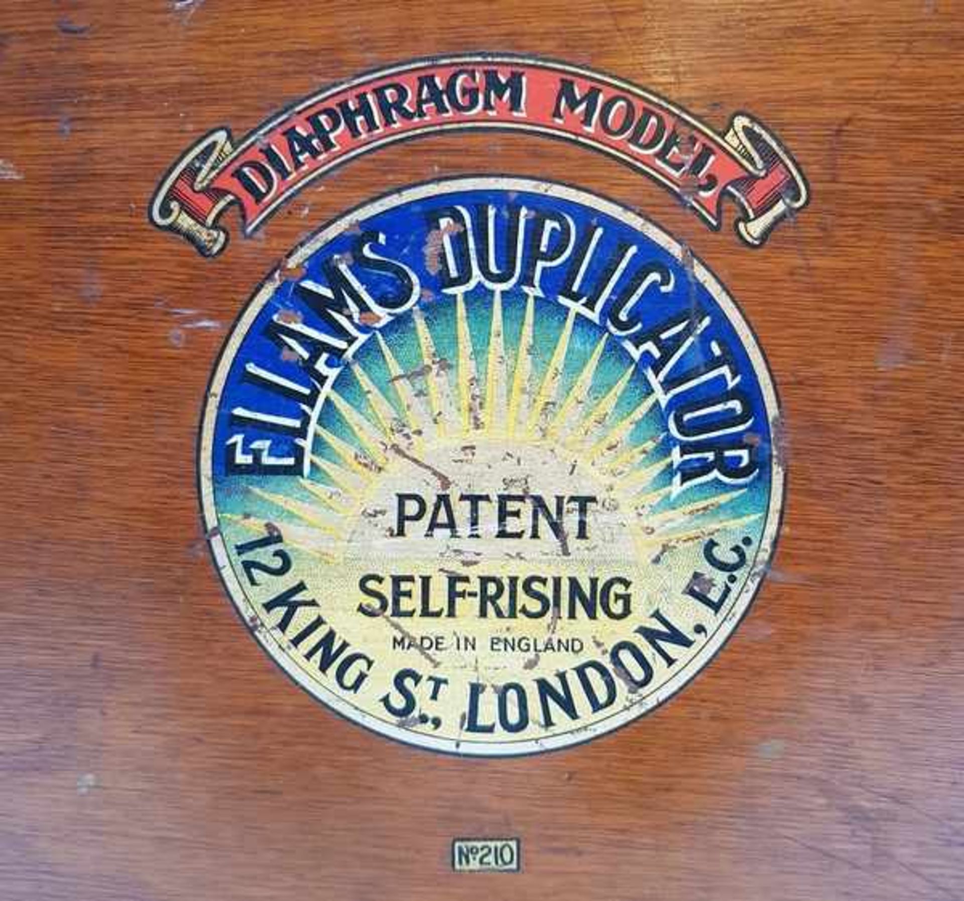 (Curiosa) Ellams Duplicator LondonStencil apparaat in mahoniehouten kist van Ellams Duplicator - Bild 8 aus 10