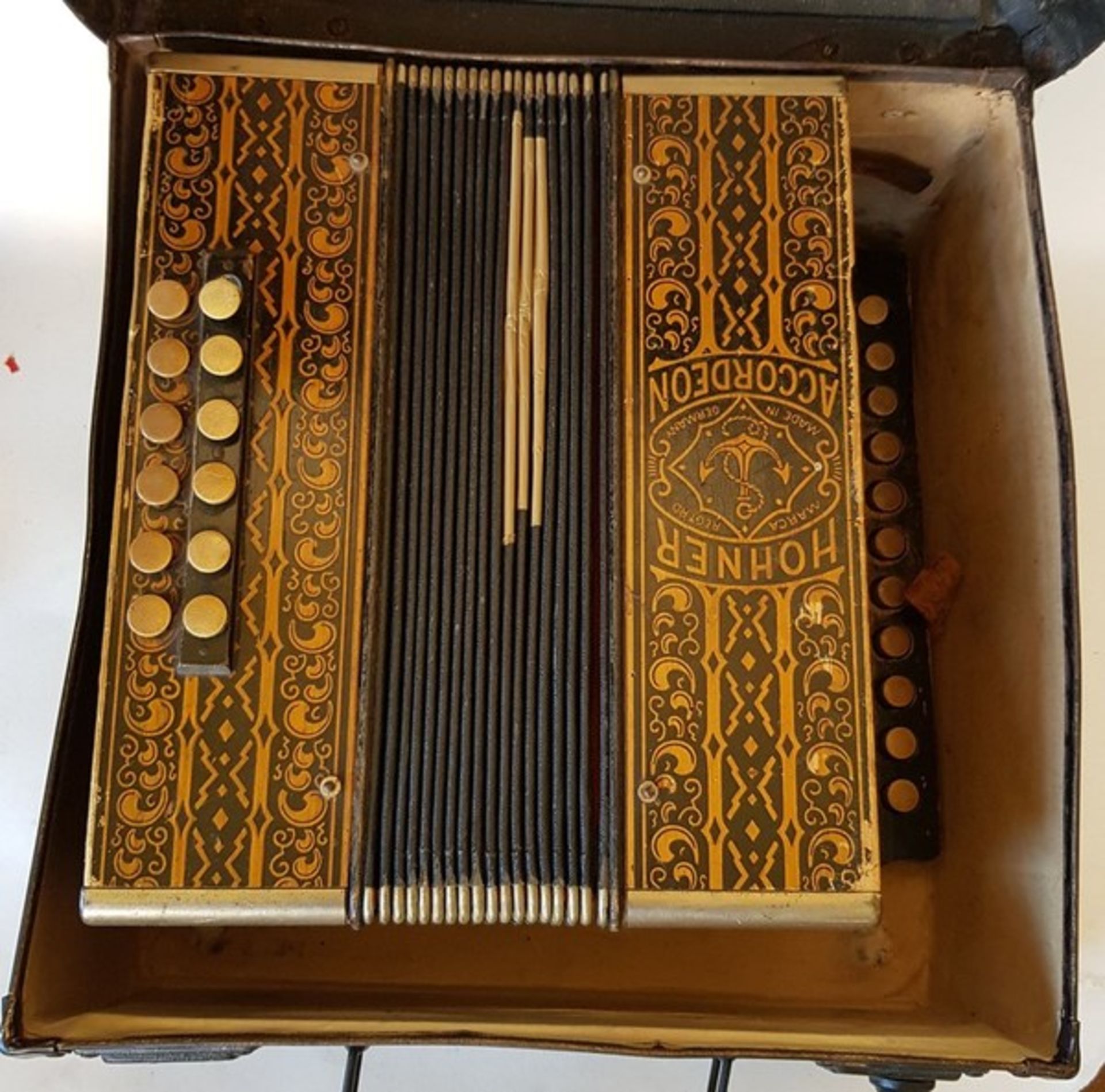 (Muziekinstrumenten) Hohner accordeonHohner accordeon, Marca Registrada, Duitsland, in koffer, circa - Bild 2 aus 5