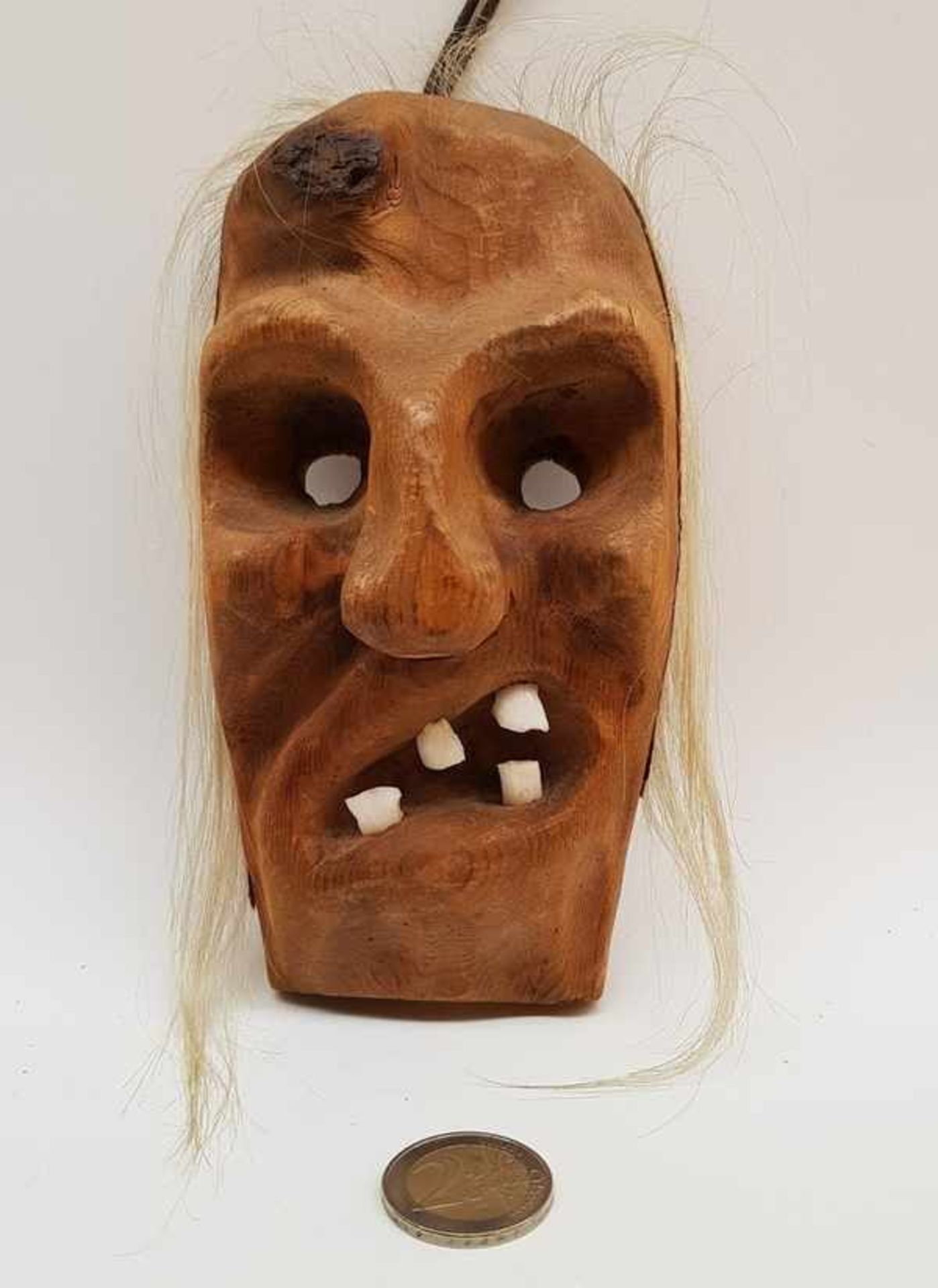 (Etnografica) Hout + divers. Zogenaamd "Sickness" masker. Afrika.Hout + divers. Zogenaamd "Sickness" - Bild 5 aus 5