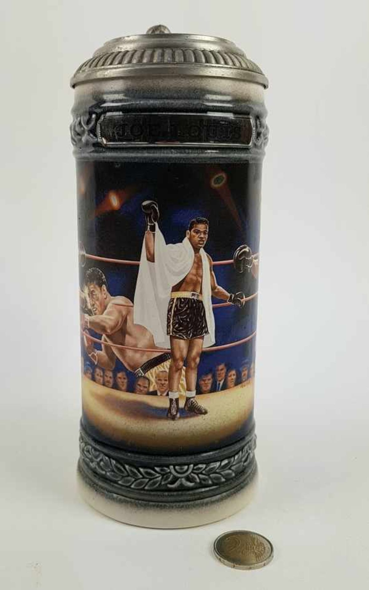 (Curiosa) Budweiser sport legends Joe Louis Stein 1993 bierpulBierpul van Budweiser sports - Bild 2 aus 9